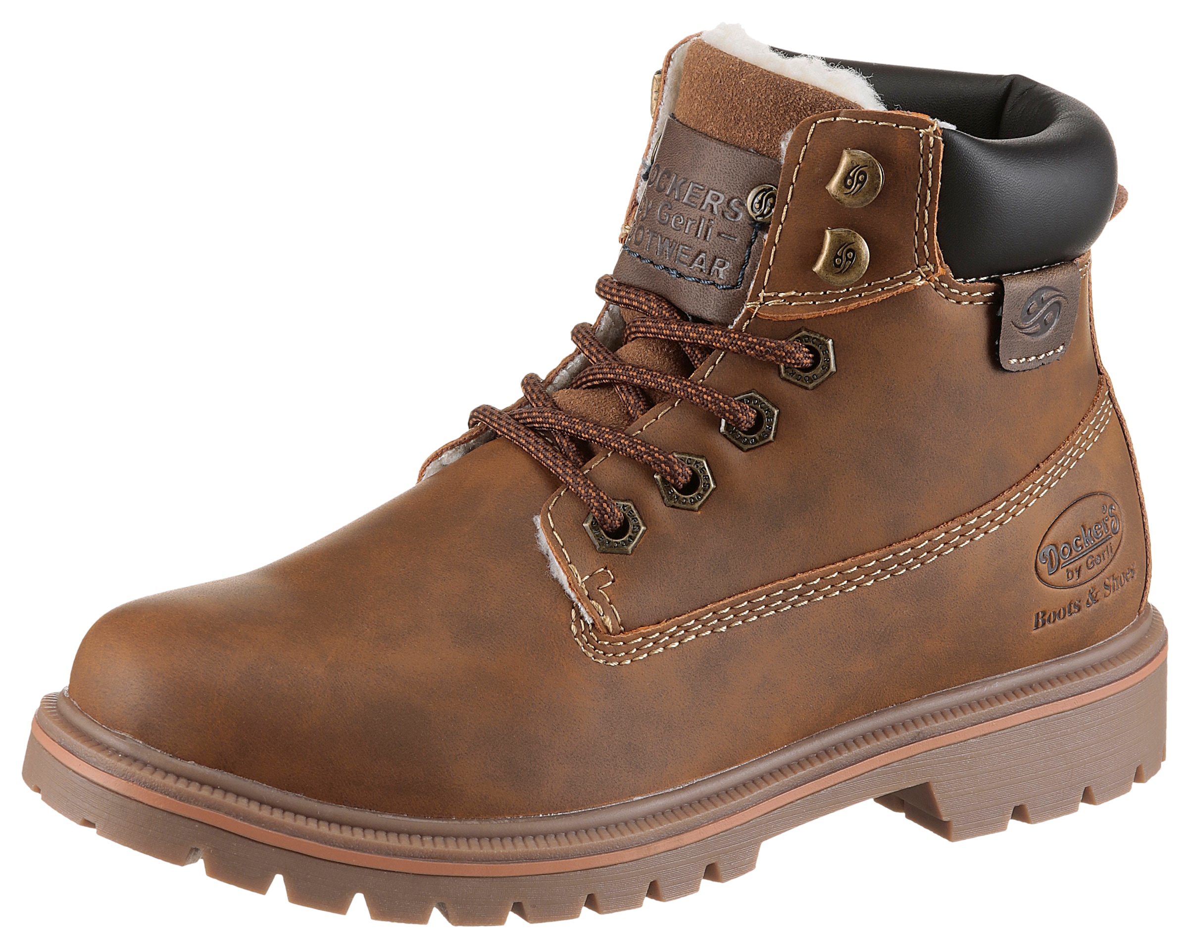 Dockers by Gerli Schnürboots  Worker Boots, Schnürboots mit Schaftrandpolsterung