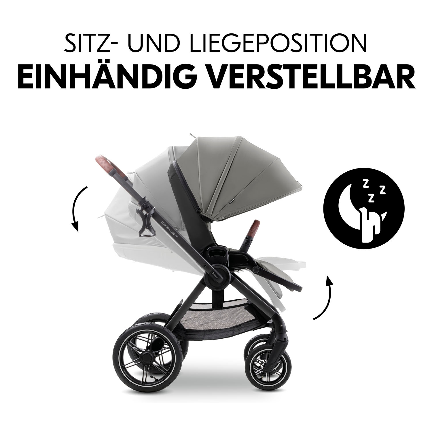 Hauck Kombi-Kinderwagen »Comfort N Care Air« 22 kg Belastbarkeit bis 22 kg