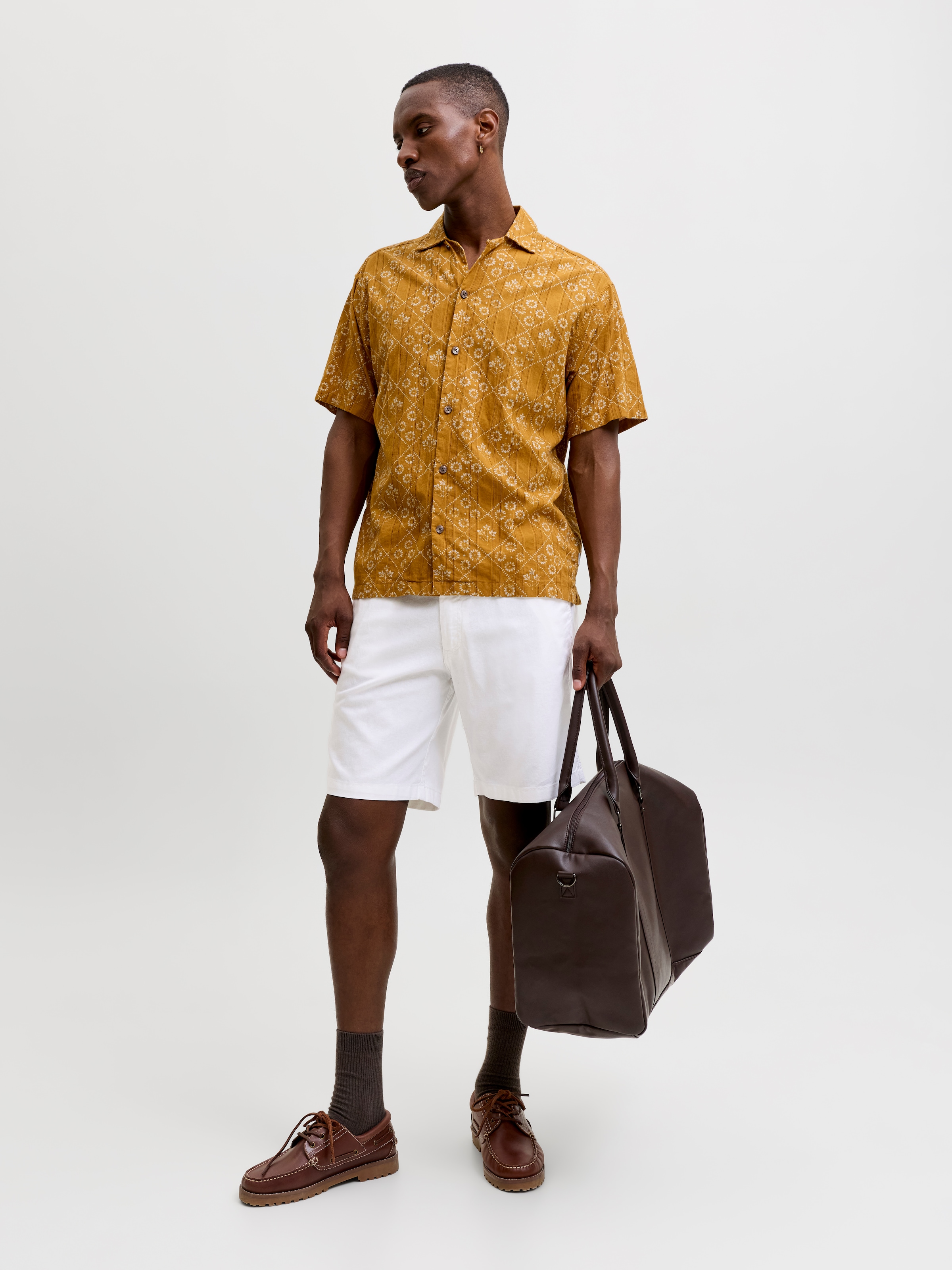 Jack & Jones Short »JPSTJAIDEN HYBRID BONDI JOG SHORT REG SN«  mélange de coton, coupe ample