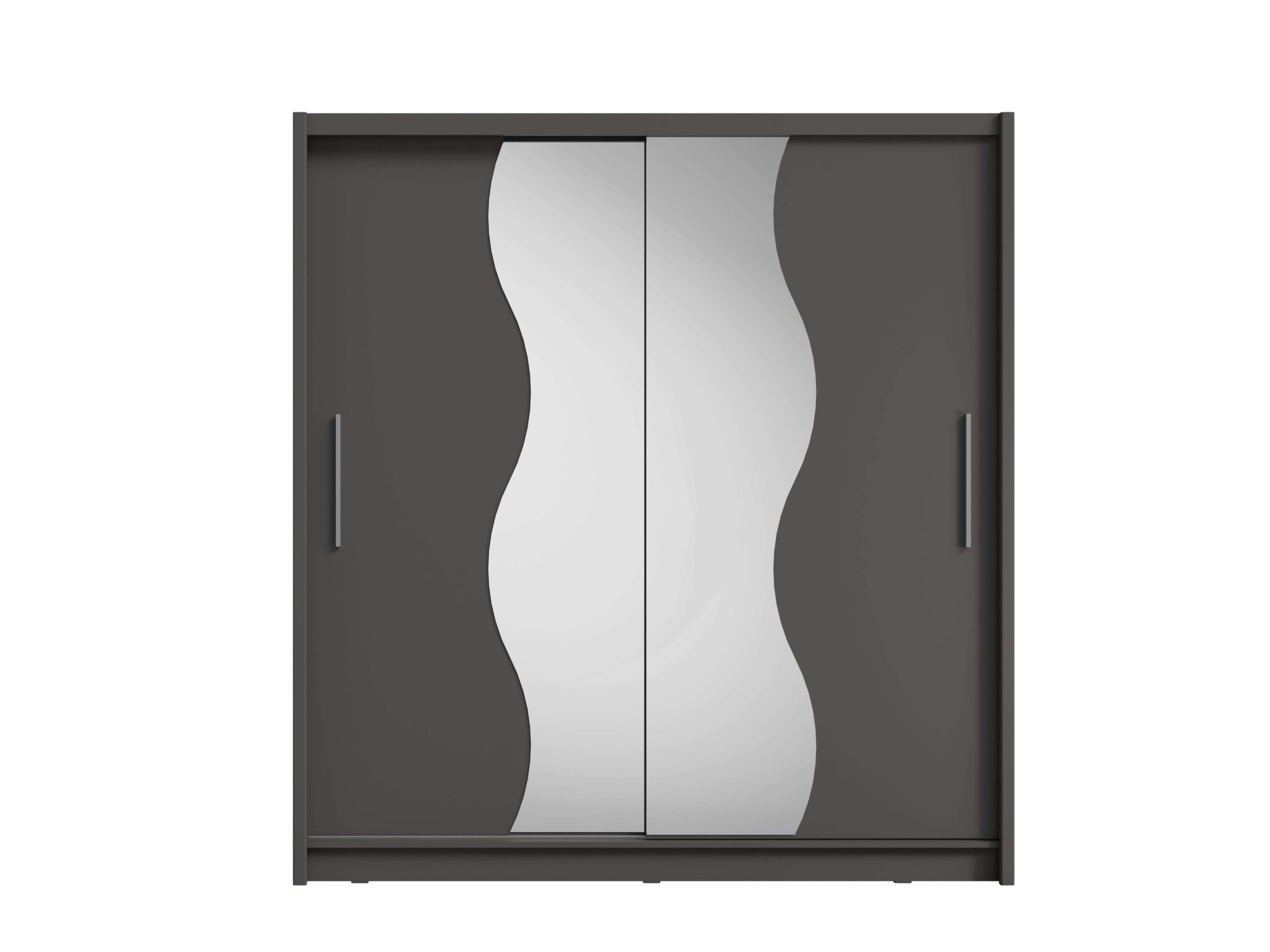 Home affaire Kleiderschrank »JULIETTA Schiebetürenschrank mit 10 Fächer, Kleiderstange und Spiegel« Garderobe mit 2 Schwebetüren und Spiegel, Masse B/T/H: 205/63/215 cm