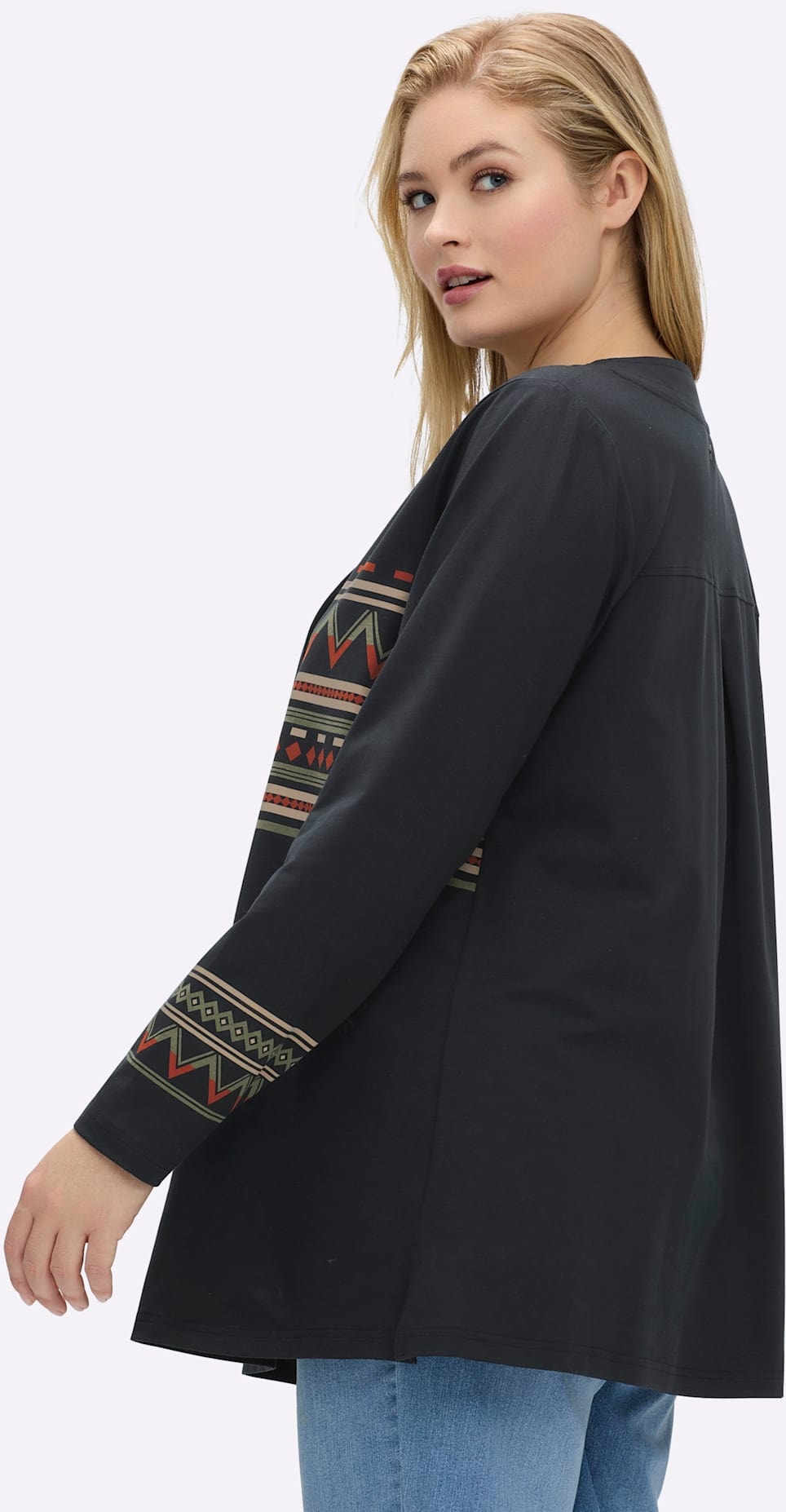 Sheego Langarmshirt »Shirt« 1 Stk. tlg.