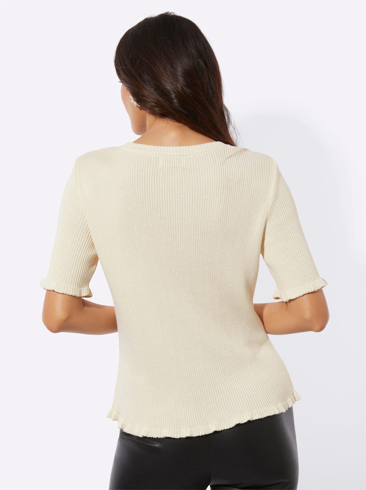 creation L Pull à manches courtes »Lyocell-Viskose-Pullover«