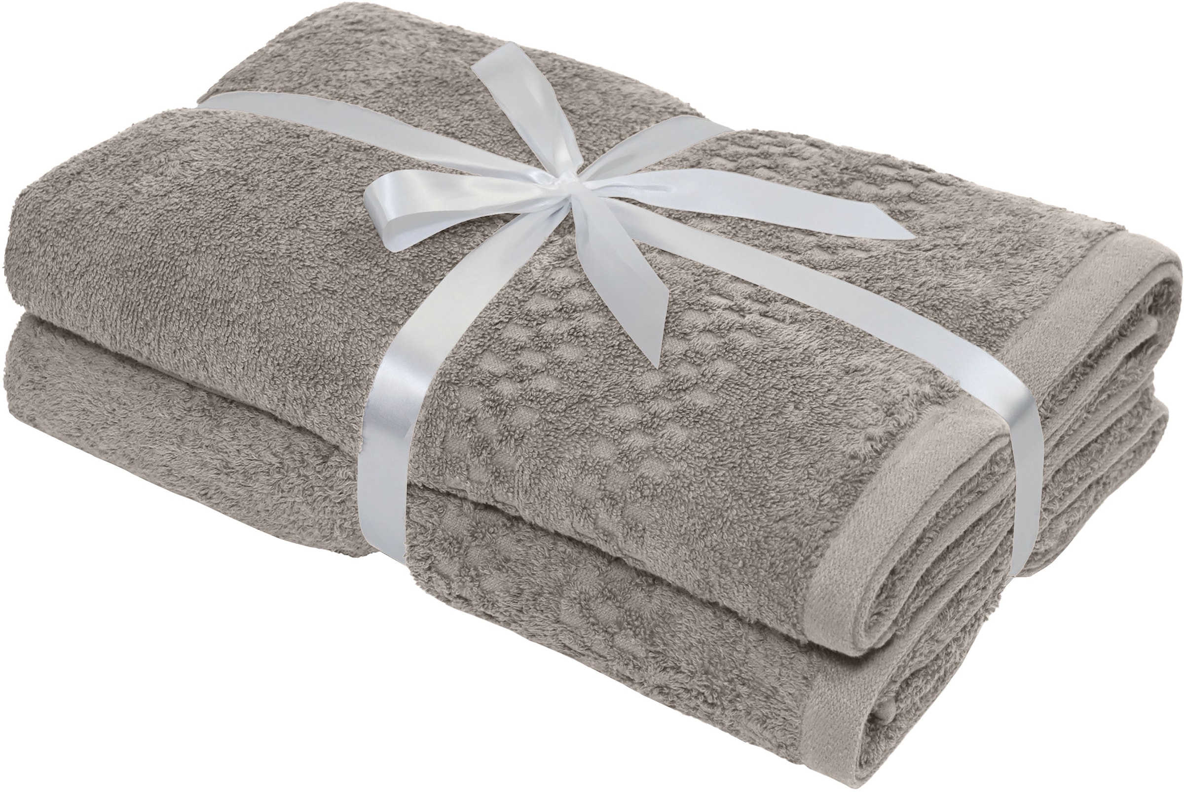 GOODproduct Serviettes de douche »Regona, Duschtücher 70x140cm, flauschig und weich, 500 gr/m²« Serviettes premium avec bordure, set, 100% coton, garantie 5 ans