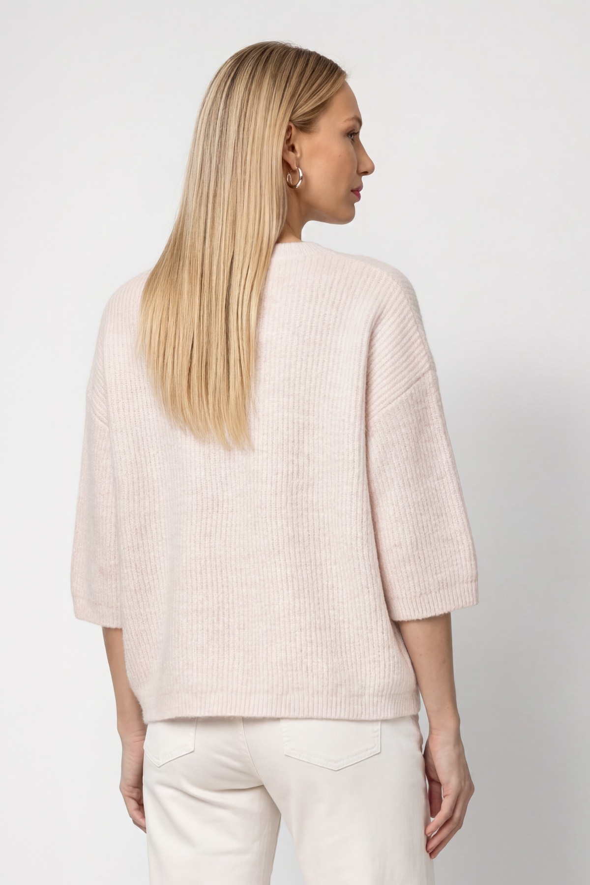 Monari Strickpullover »Pullover Intarsie« Regular fit mit Rundhalsausschnitt