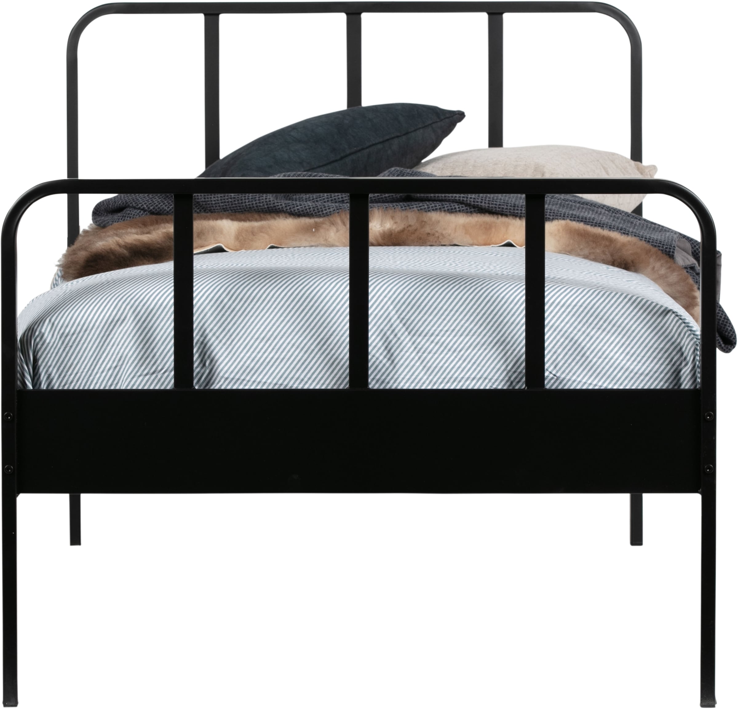 WOOOD Sommier »Mees tahlrahmen pulverbeschichtet mit Kopf- und Fussteil« Dimensions du matelas 120x200 cm, capacité de charge 150 kg