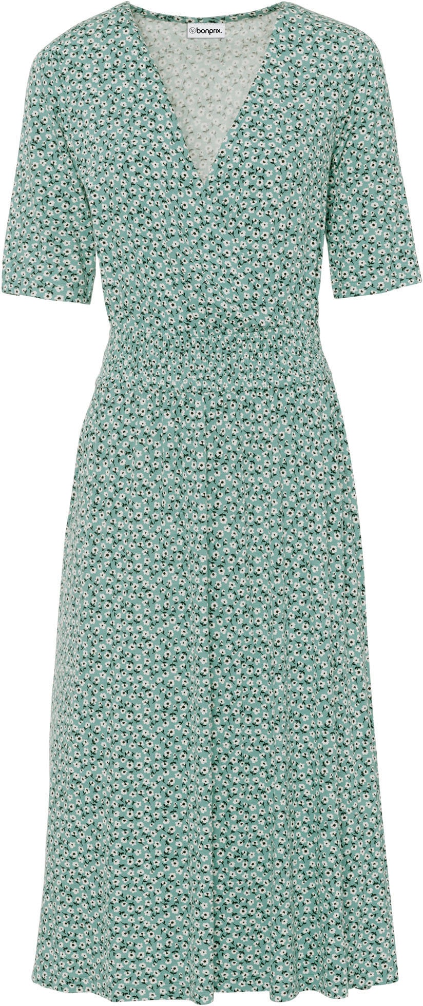 bonprix Robe en jersey »Jerseykleid aus Viskose-Mix« für sommerliche Tage, aus Viskose und Elasthan, Kurzarm-Design