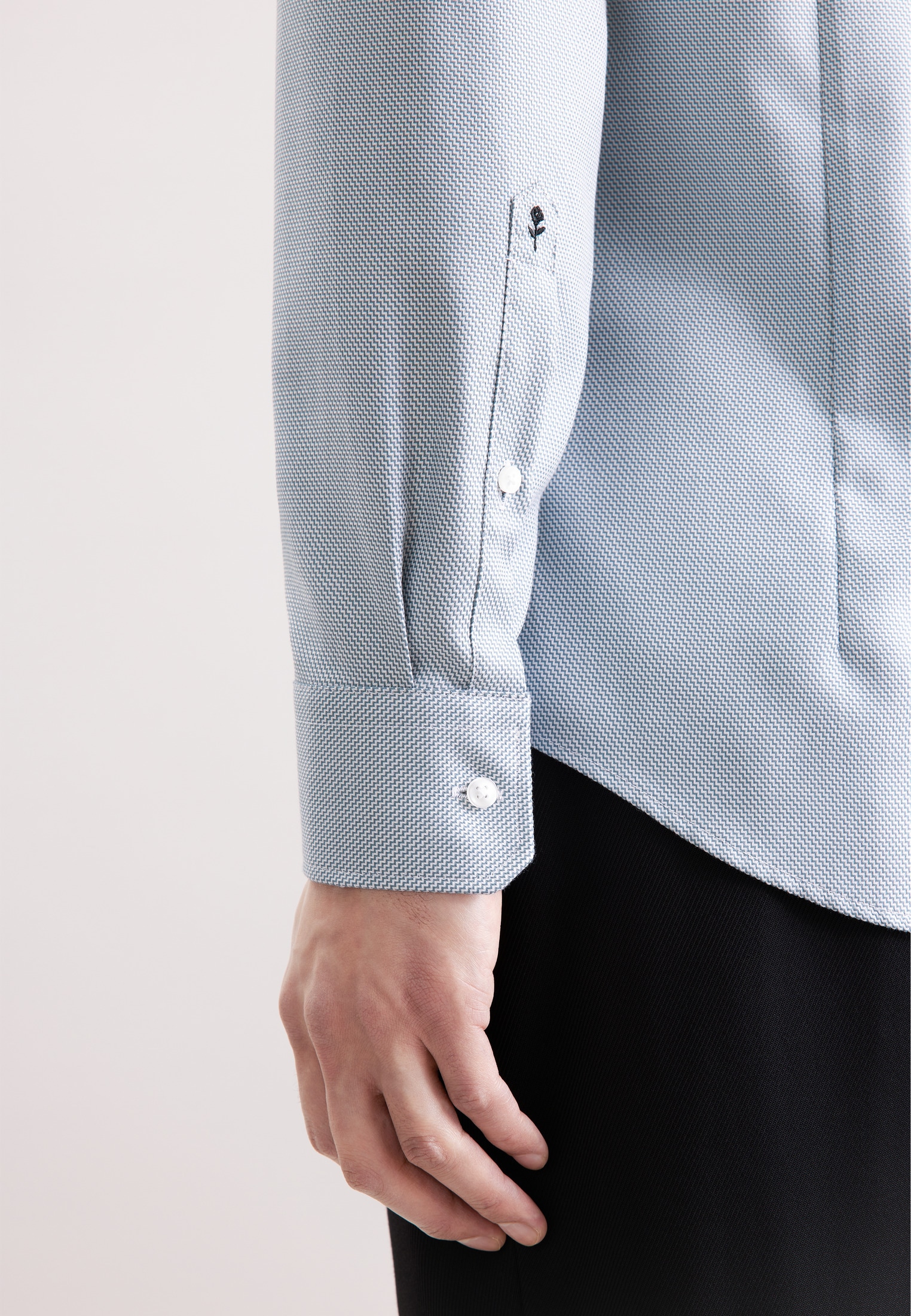 seidensticker Businesshemd »Schwarze Rose« X-Slim 1/1 Kentkragen Struktur