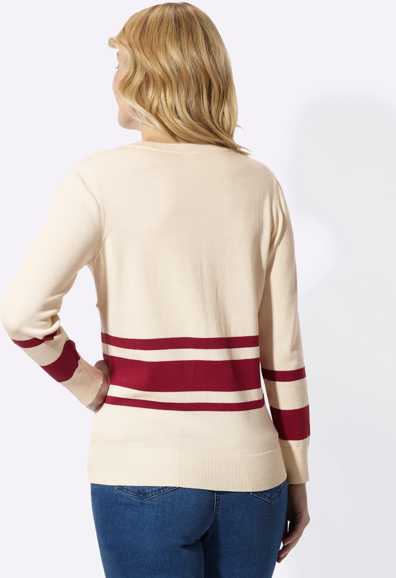 Classic Basics Pull col V »Langarm-Pullover«