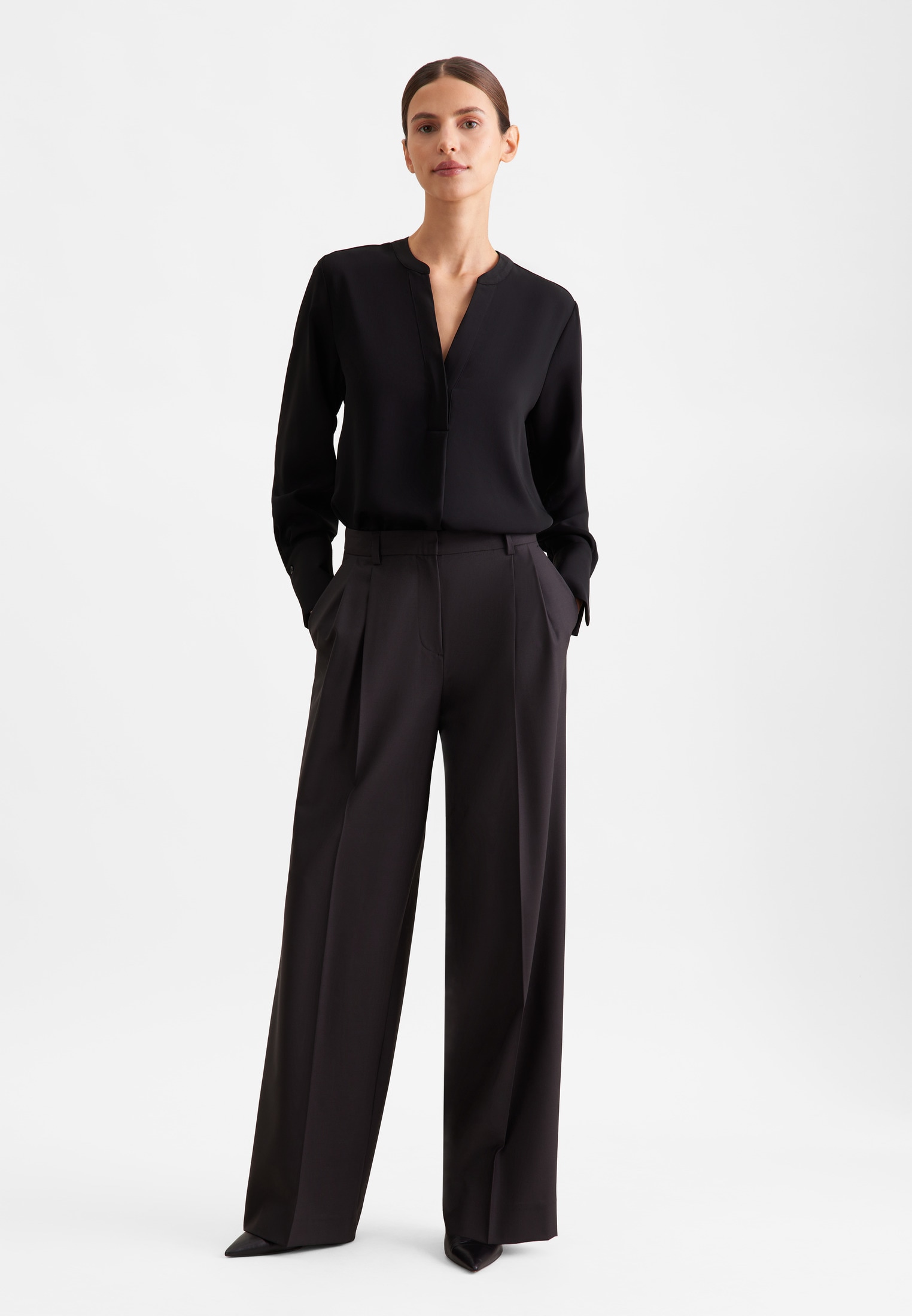 seidensticker Blouse classique »Schwarze Rose« Tunika Uni