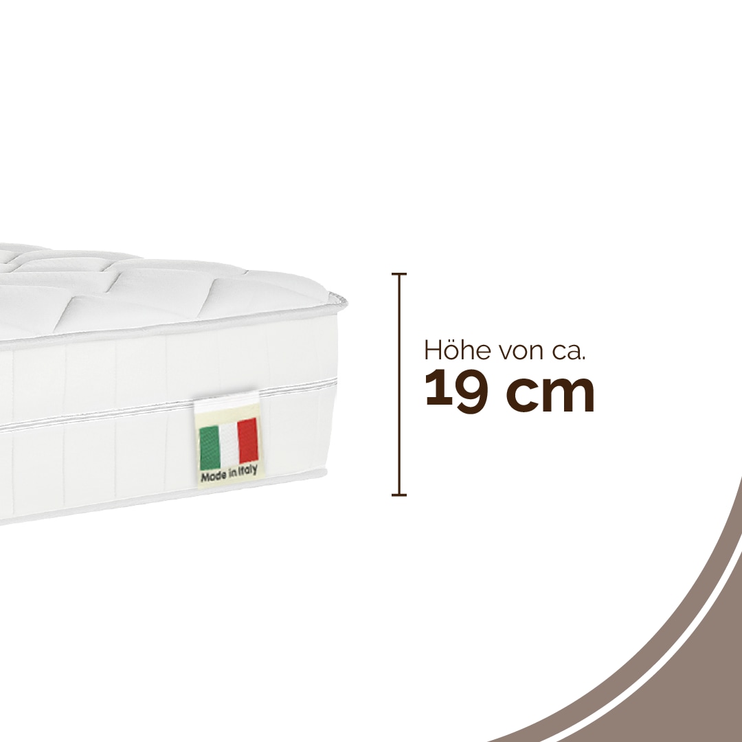 DI QUATTRO Komfortschaummatratze »Komfortschaummatratze Airy Form 23, Matratze in diversen Grössen« 23 cm hoch Raumgewicht: 28 kg/m³ 1 Stk. tlg. Die Matratze, die atmet! - besonders atmungsaktiver Kern