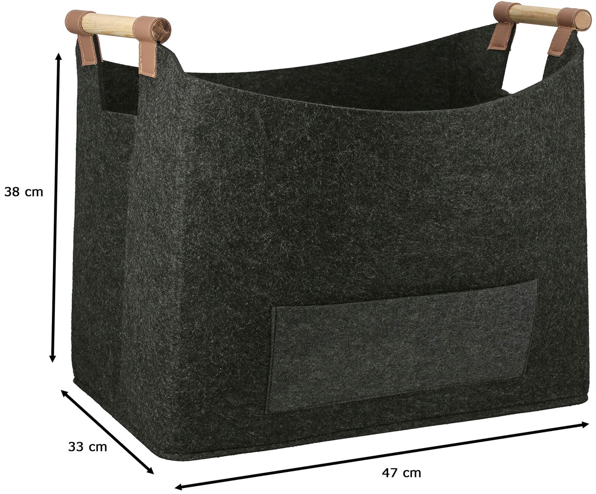 Casablanca by Gilde Panier à bois pour cheminée »Korb  Brennholz«