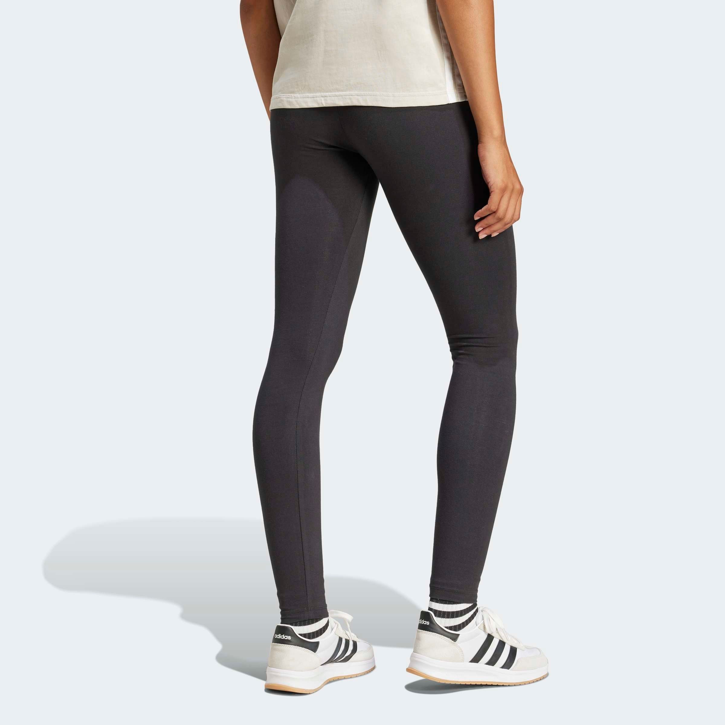 adidas Sportswear Caleçon d'entraînement »ESSENTIALS BIG LOGO COTTON LEGGINGS«  mit hohem Bund, aus Baumwolle und Elasthan, stretchig