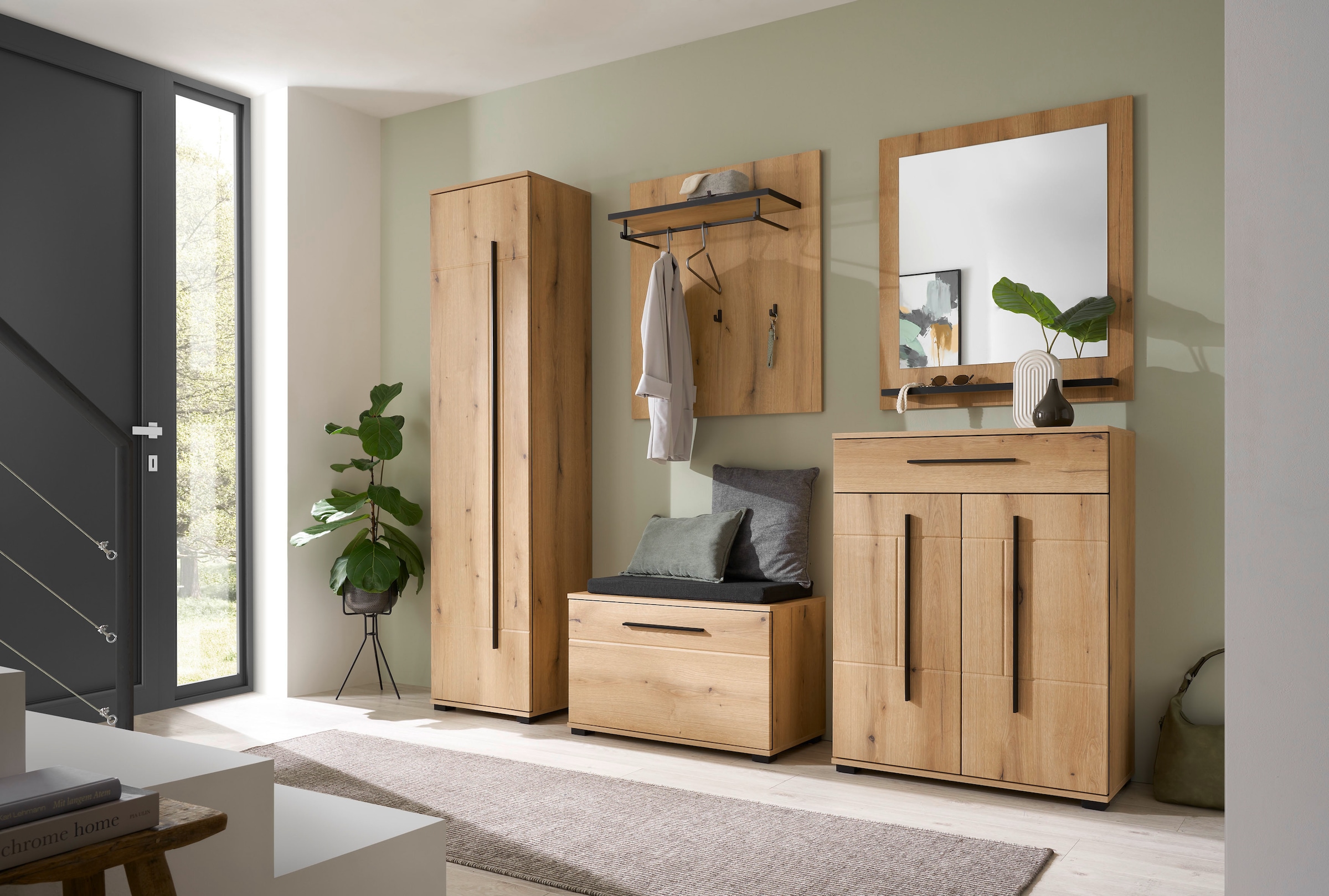 Home affaire Armoire vestiaire »Cantara, Schrank in zwei Farben, modernes Sideboard, Kommode« vielseitig einsetzbar, ausreichend Stauraum, 80 cm breit