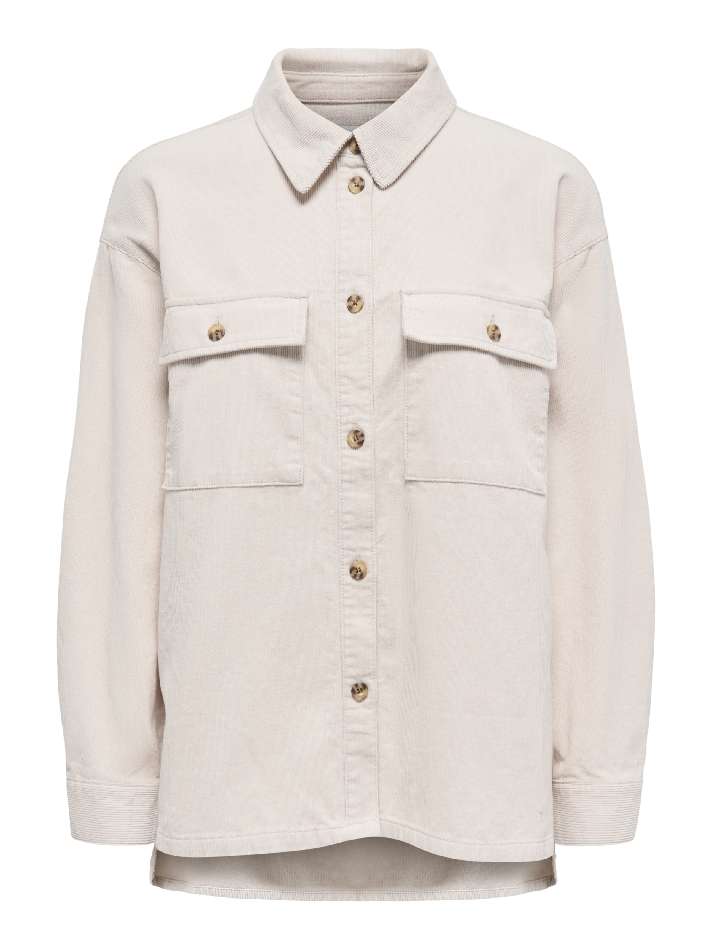 ONLY Blouse chemise »ONLMOXIE L/S CORD SLIT SHACKET CC PNT« Coton, velours côtelé fin, oversize