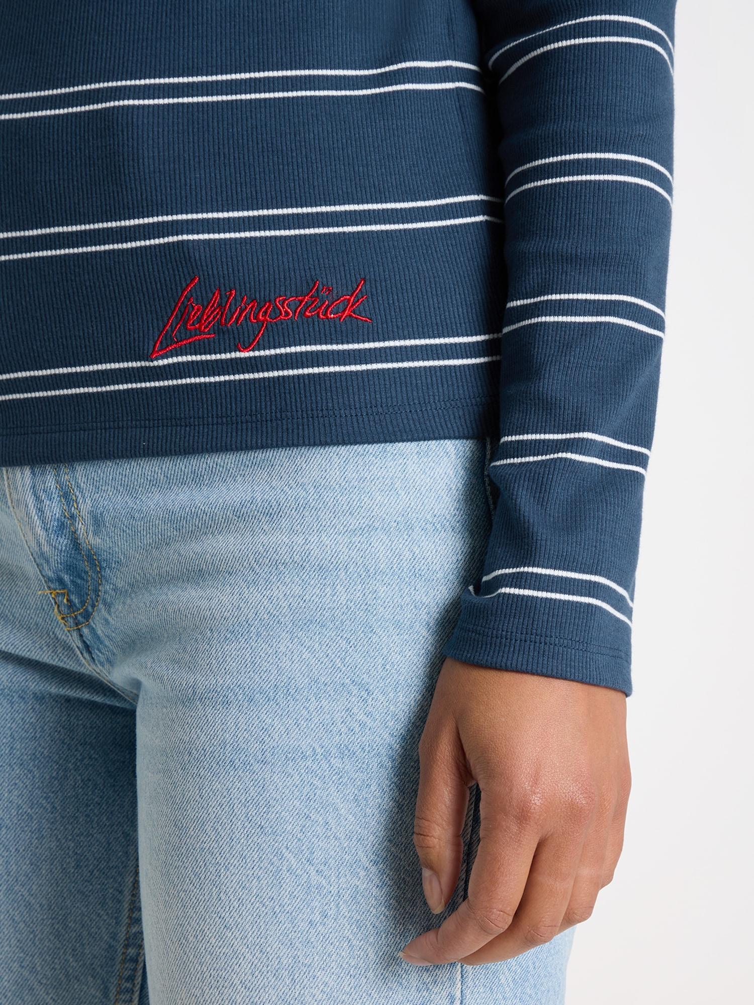 Lieblingsstück Langarmshirt »SinaL« mit Herzmotiv und Streifen