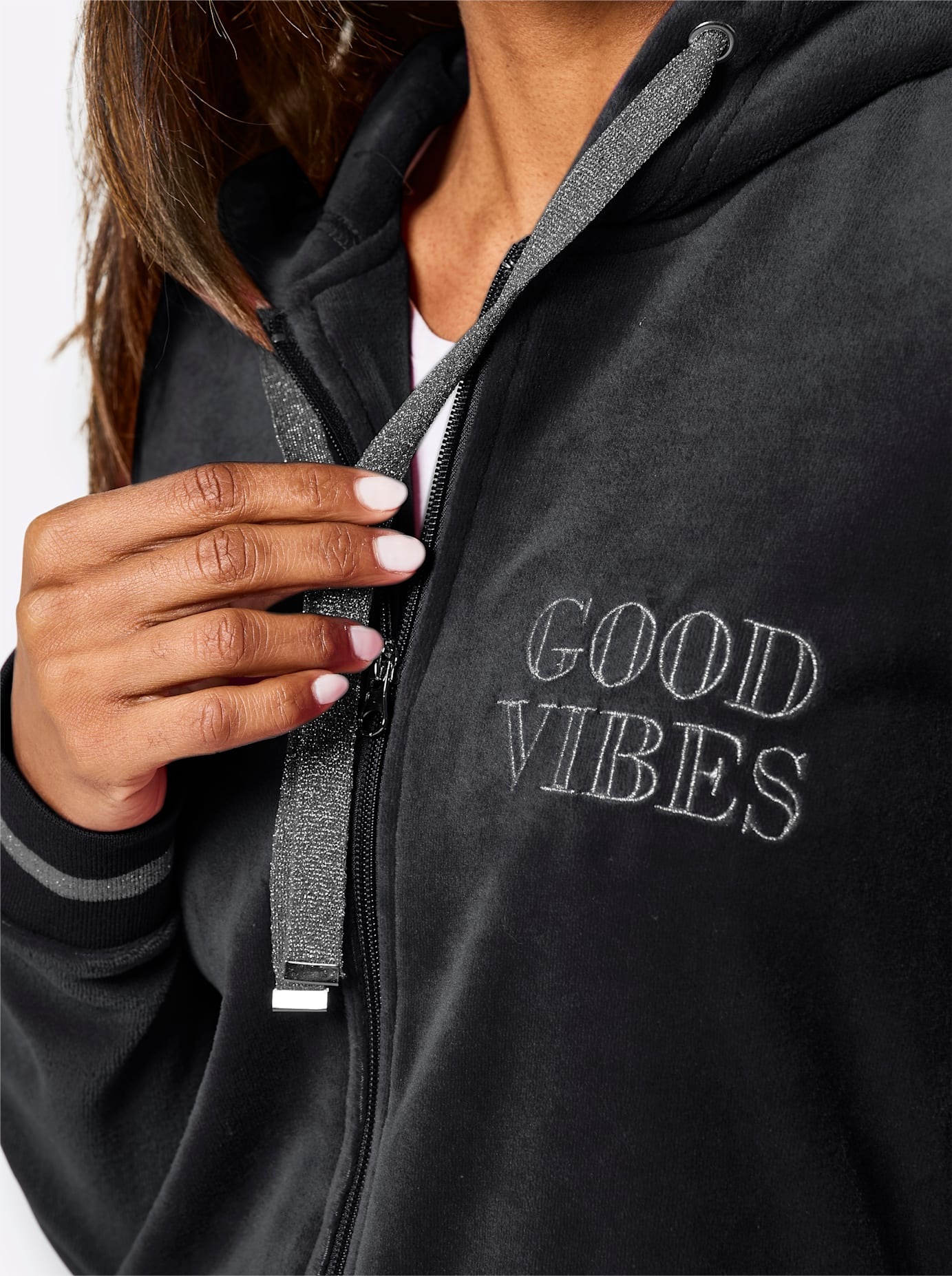 feel good Veste longue mit Kapuze
