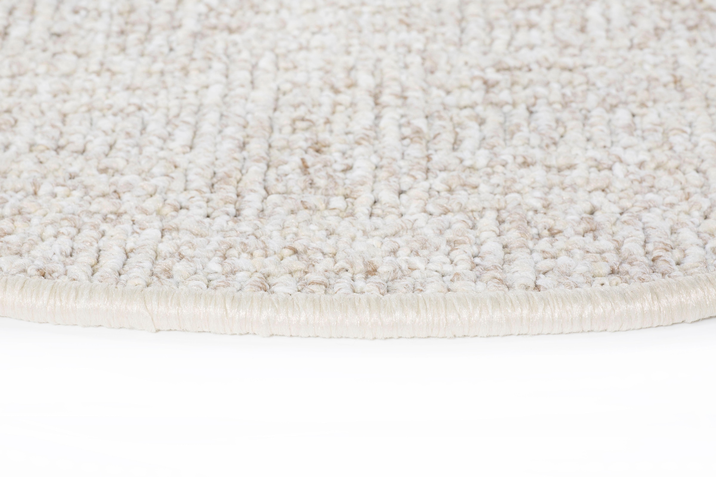 Andiamo Tapis de marche »Leo, Made in Poland« Demi-rond 6 mm Höhe grobe melierte Schlinge, selbstklebend, 15 Stück in einem Set