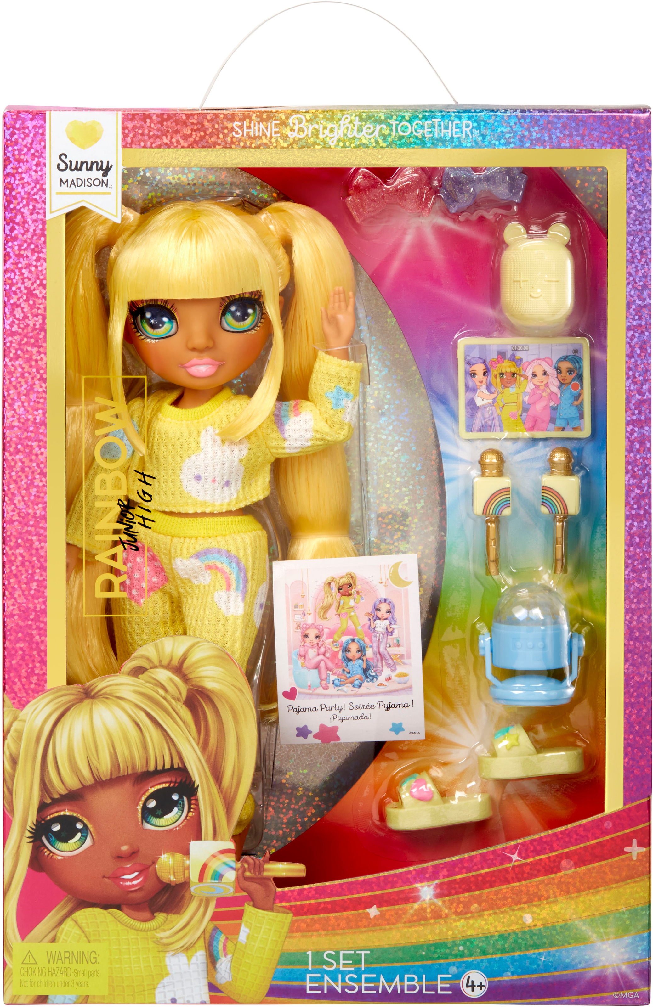 RAINBOW HIGH Poupée à habiller »Junior High PJ Party Fashion Doll Sunny (Yellow)«