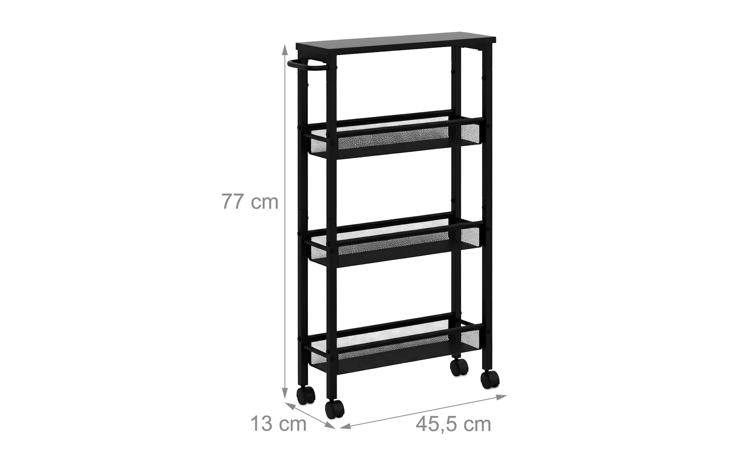 relaxdays Chariot de cuisine »77 x 13 x 45.5 cm«