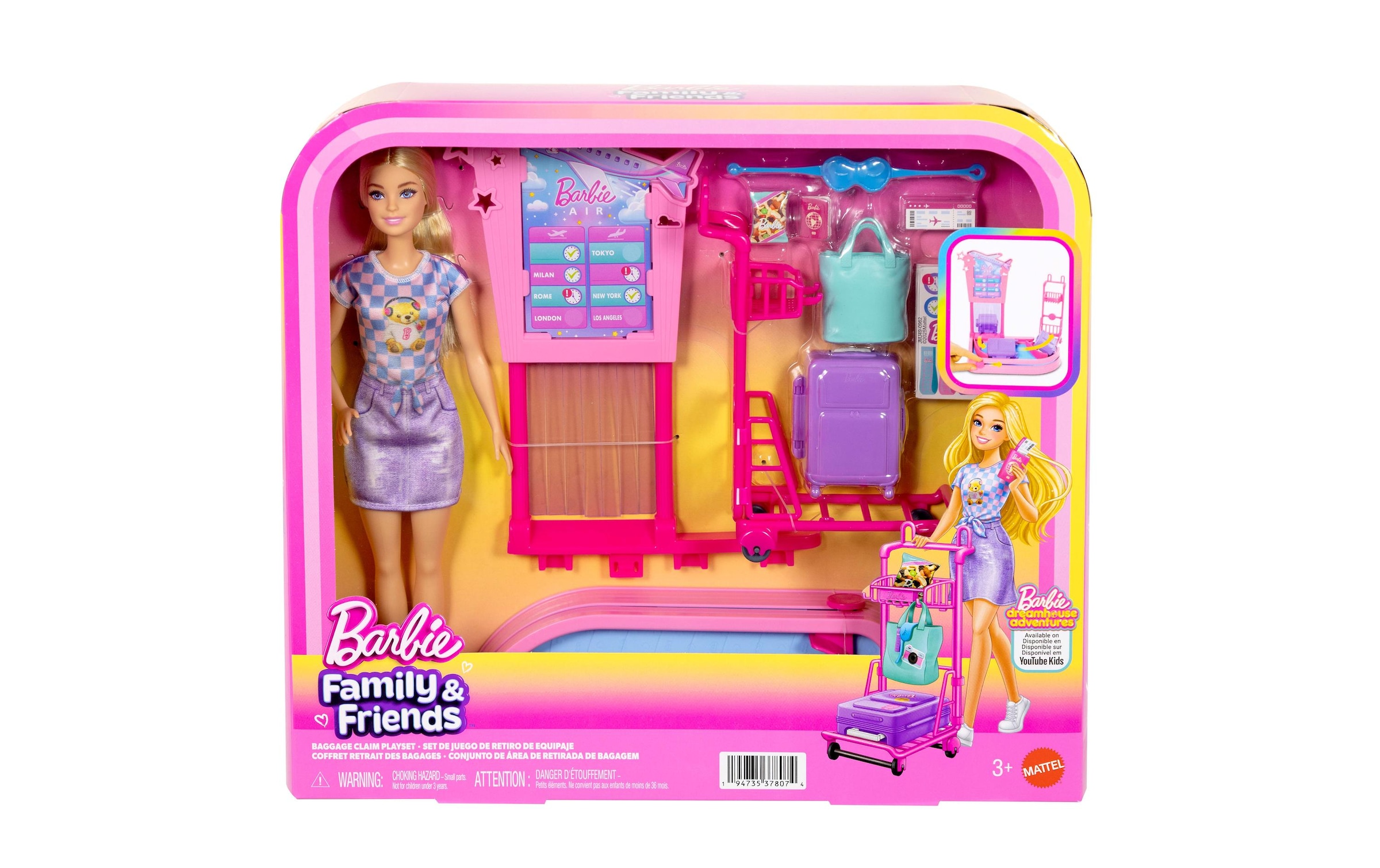 Barbie Poupée à habiller »Barbie Kofferband Spielset mit Puppe Malibu«