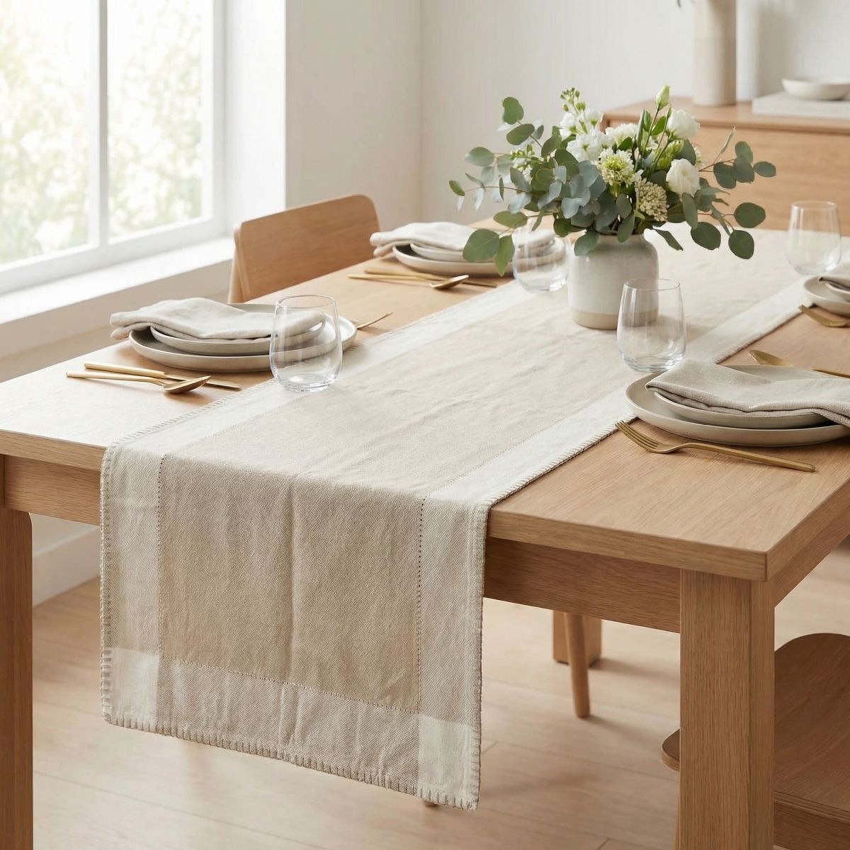 Home affaire Tischläufer »Tischläufer beigetöne 45x150cm«