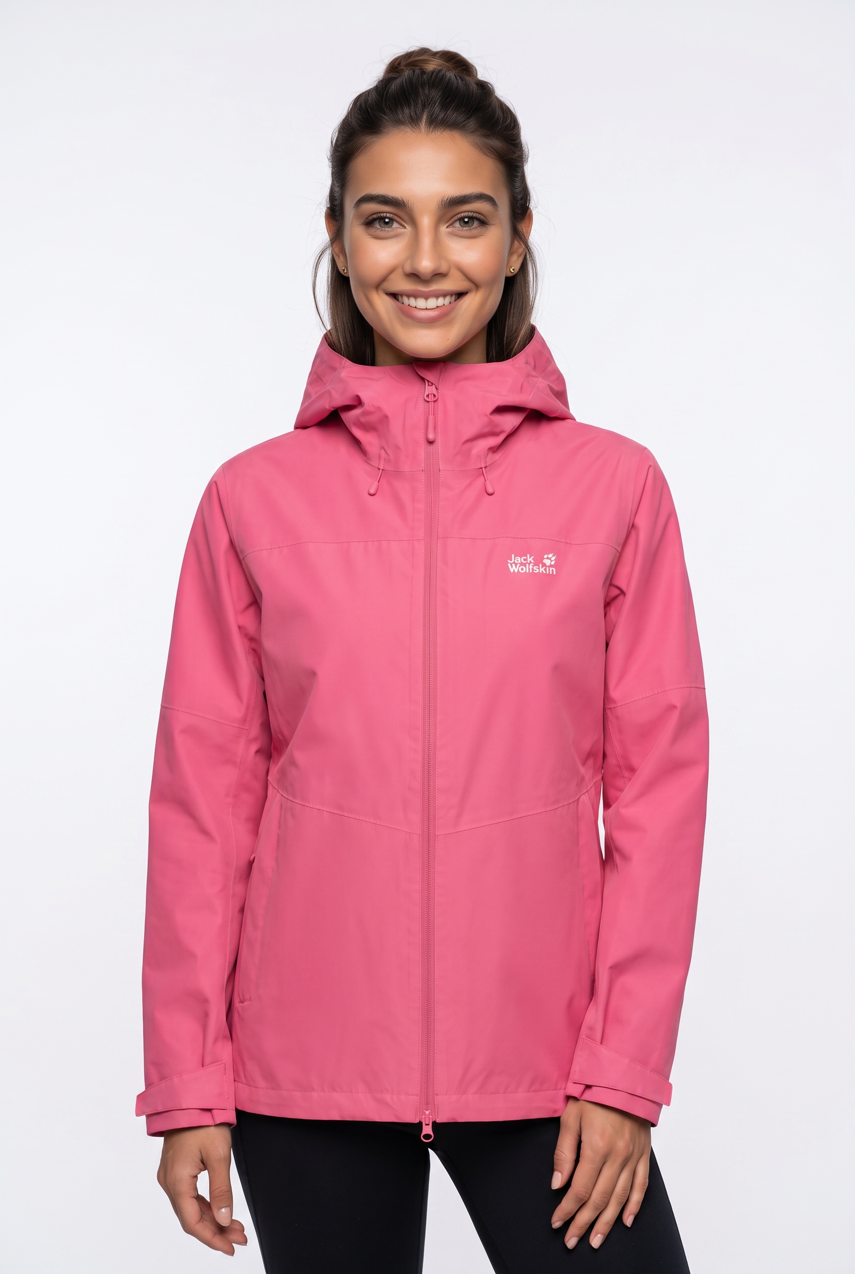 Jack Wolfskin Veste fonctionnelle 3 en 1 avec capuche avec veste polaire amovible, imperméable, coupe-vent