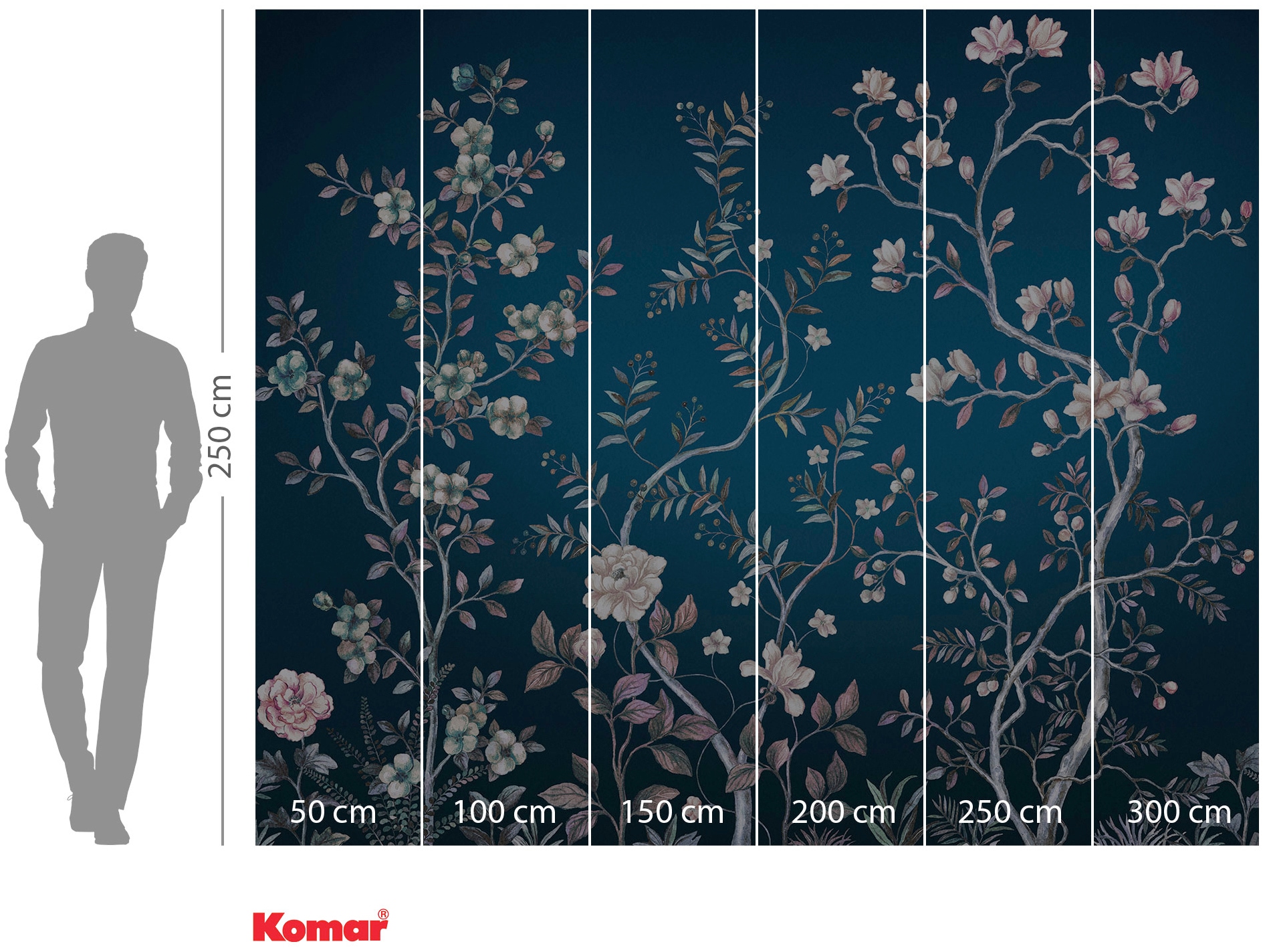 Komar Vliestapete »Digitaldruck Vlies -  Aurore - Grösse 300 x 250 cm« bedruckt glatt Wohnzimmer, Schlafzimmer