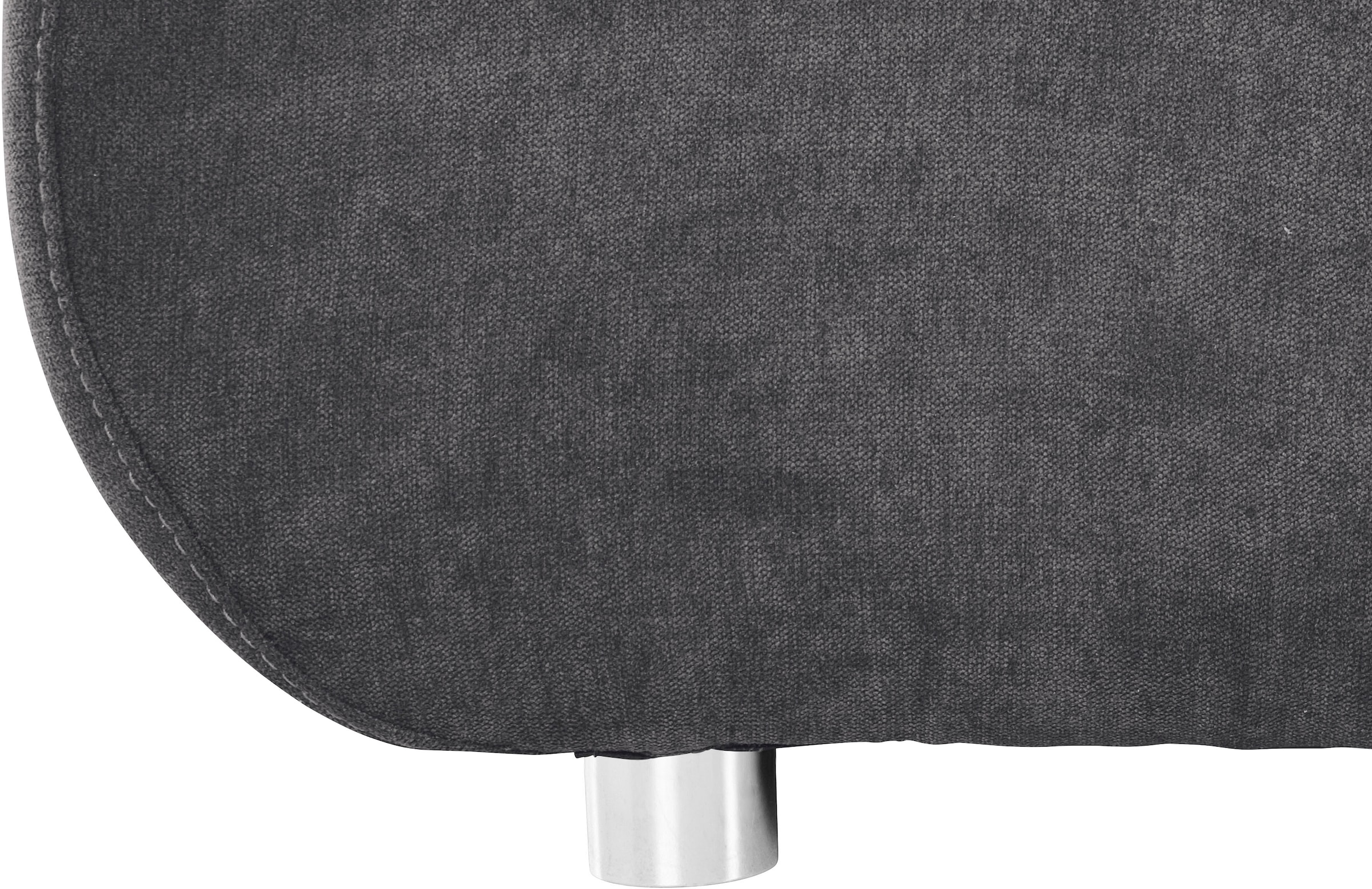 INOSIGN Ecksofa »Imola, elegant und modern, aktuelle Steppung im Sitz, bequem, L-Form« frei im Raum stellbar, wahlweise mit Bettfunktion und Bettkasten