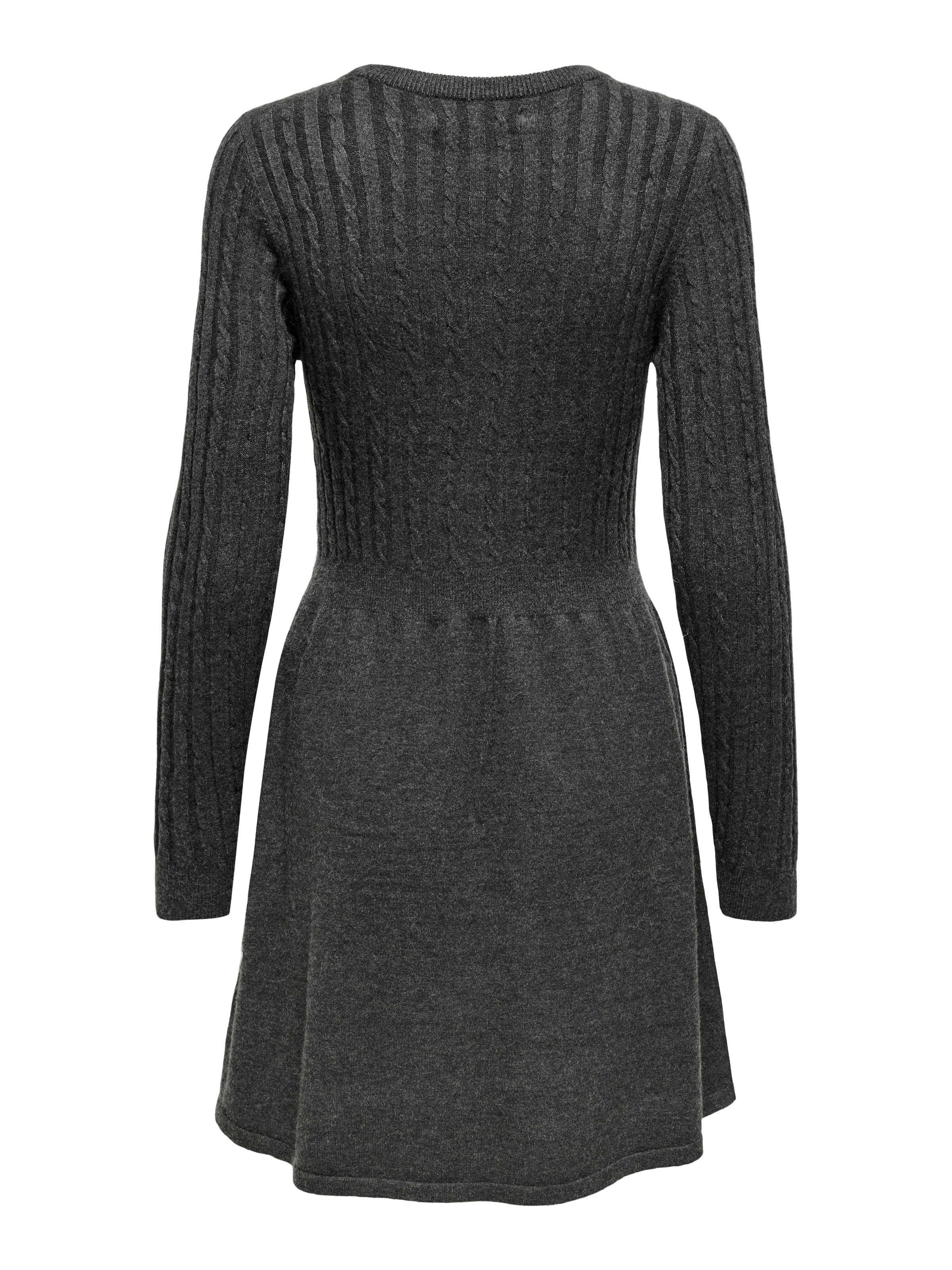 ONLY Robe en tricot »ONLFIA LS CABLE DRESS KNT« mélange viscose, coupe régulière