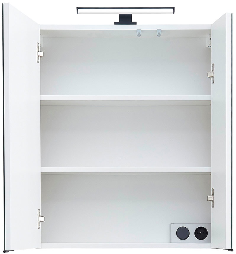 Saphir Ensemble de meubles de salle de bain »Quickset 395 4-teilig, Waschbeckenunterschrank mit LED-Spiegelschrank« 4 cuis tlg.