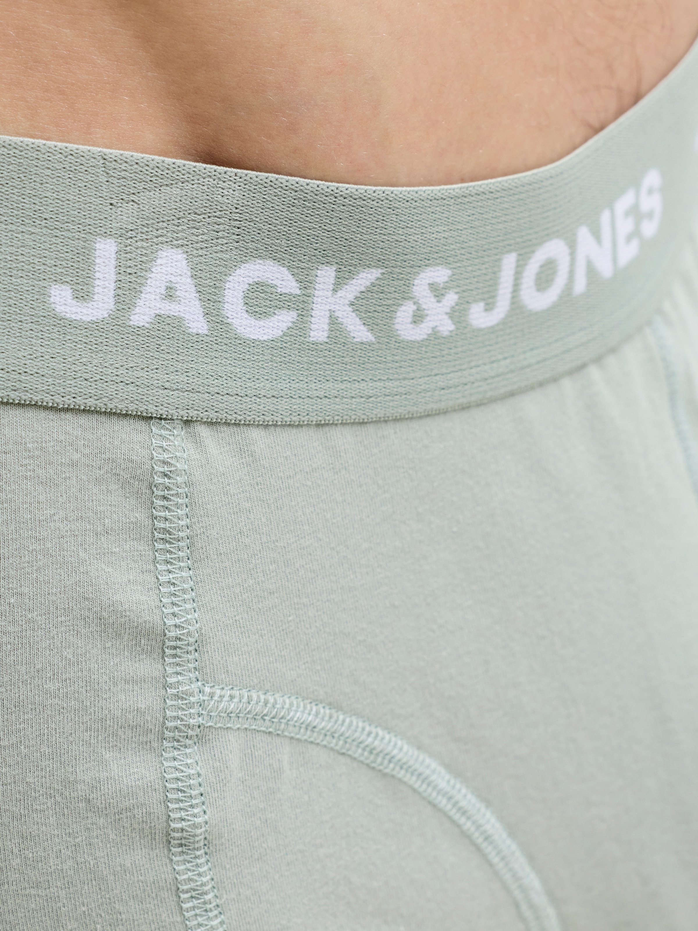 Jack & Jones Tronc »JACBENJA SOLID TRUNKS 7 PACK STYD« Paquet, 7 cuis mélange de coton, ceinture élastique