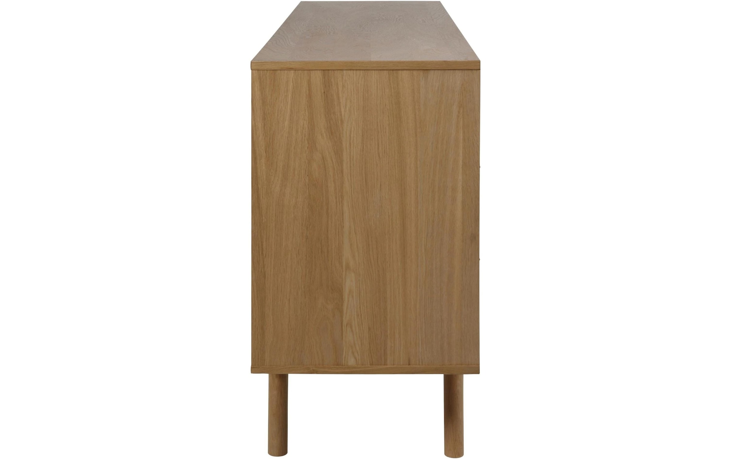 AC Design Sideboard »Marte« Anrichte, Eiche/Furnier, 2 Schiebetüren, 4 Schubladen, Breite 180 cm
