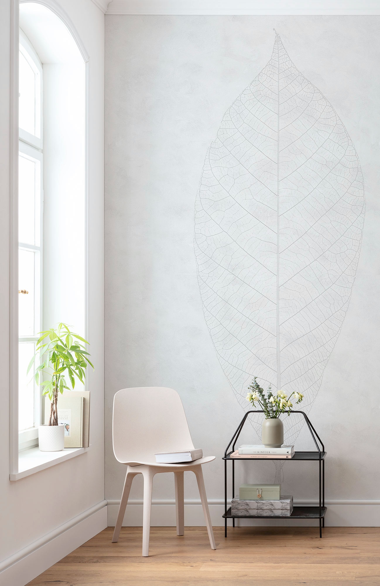 Komar Papier peint intissé »Digitaldruck Vlies -  Decent Leaf - Grösse 200 x 280 cm« imprimé Wohnzimmer, Schlafzimmer