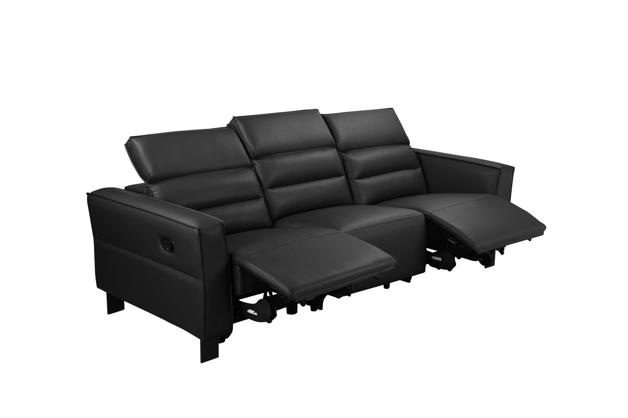 Home affaire 3-Sitzer »Carpari, 224cm, manuelle od. elektrische Relaxfunktion in 2 Sitzen« mit USB-A/C, Kopfteilverstellung, Echtleder, Kunstleder, Webstoff