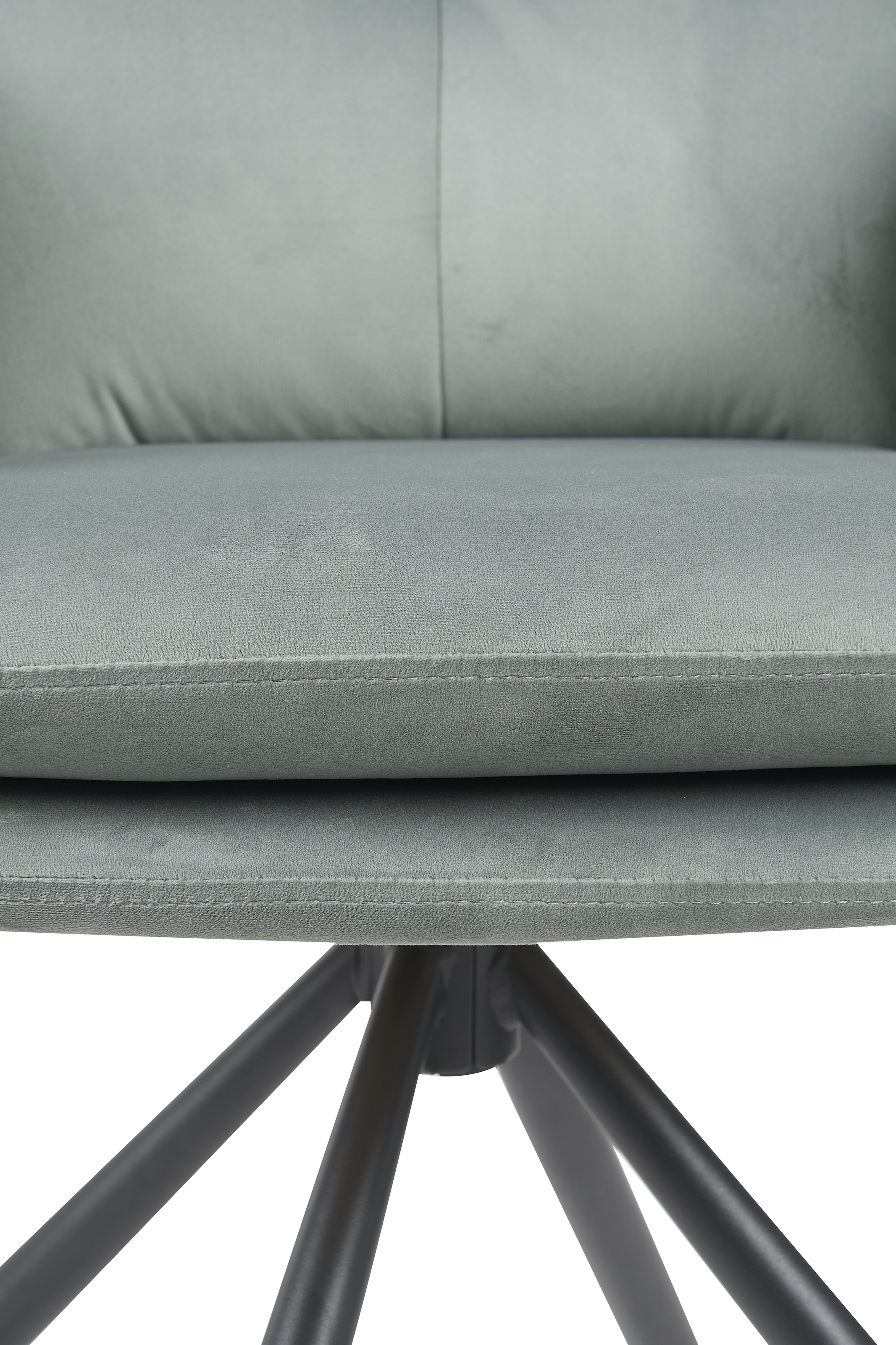 HELA Chaise avec accoudoirs »PARMA« (Ensemble) 2 cuis2er Pack, 360° drehbar, 4-Fuss, Kissenoptik, Samtvelour, Armlehnen