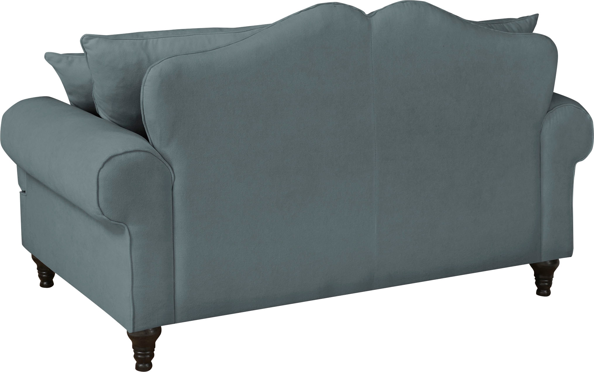 GOODproduct 2-places »Westminster, Sofa im Landhausstil, Couch mit Zierkissen« rembourrage à ressorts, pied tourné, revêtement microfibre de haute qualité
