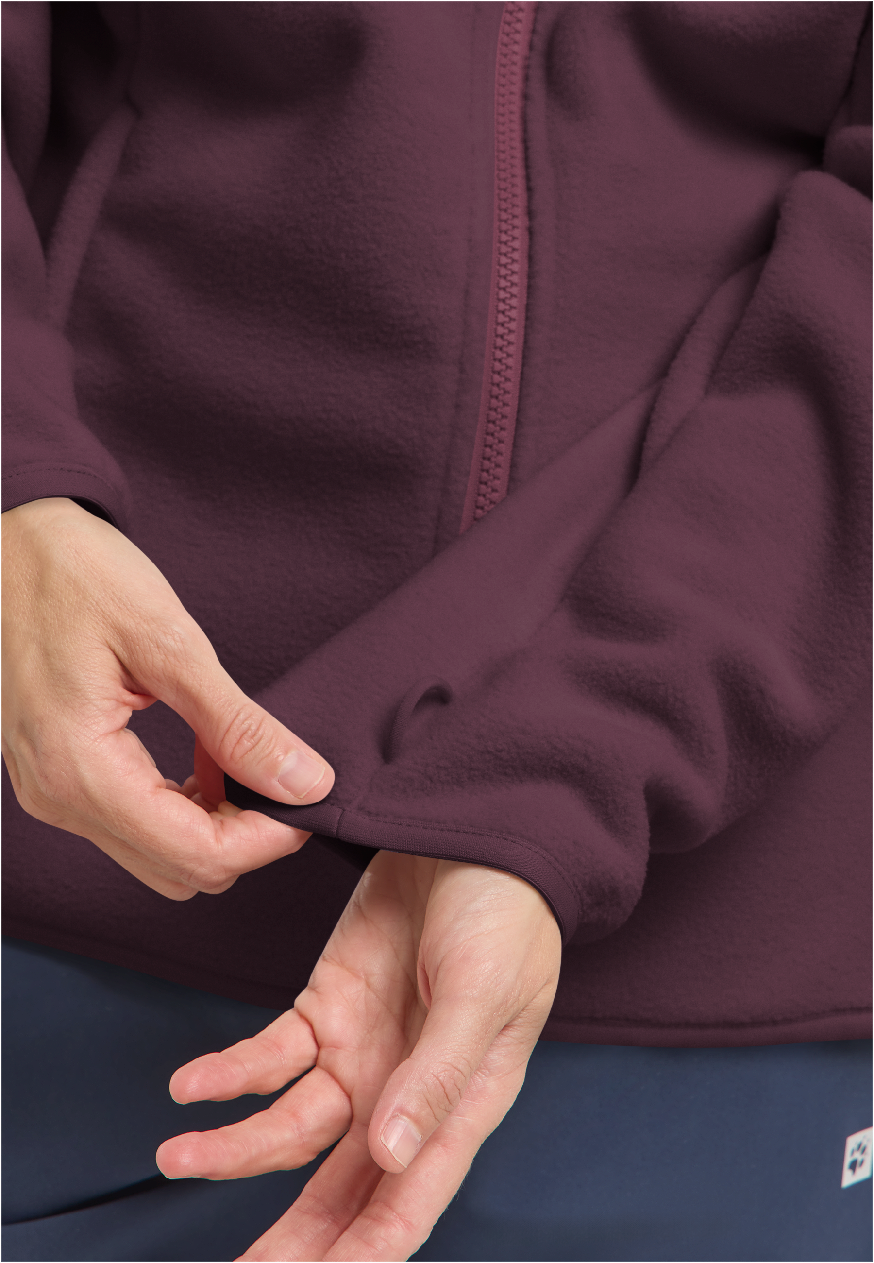 Jack Wolfskin Veste polaire »Moonrise« für Wandern und Trekking, aus recyceltem POLARTEC 200-Material