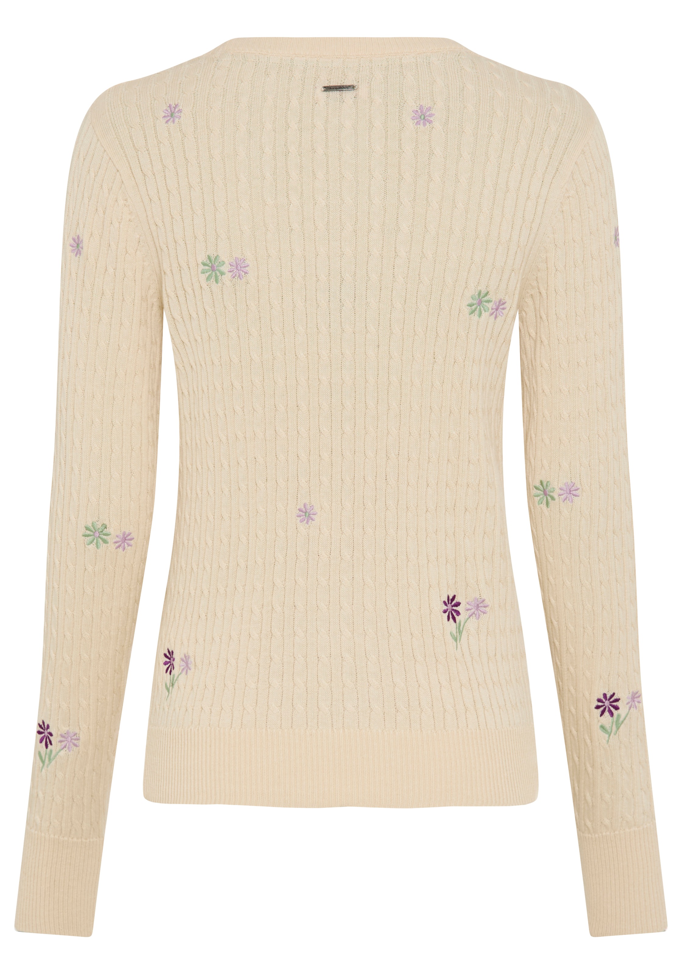 KangaROOS Strickpullover mit Rundhalsausschnitt, schmale Basic-Passform, aus Baumwolle