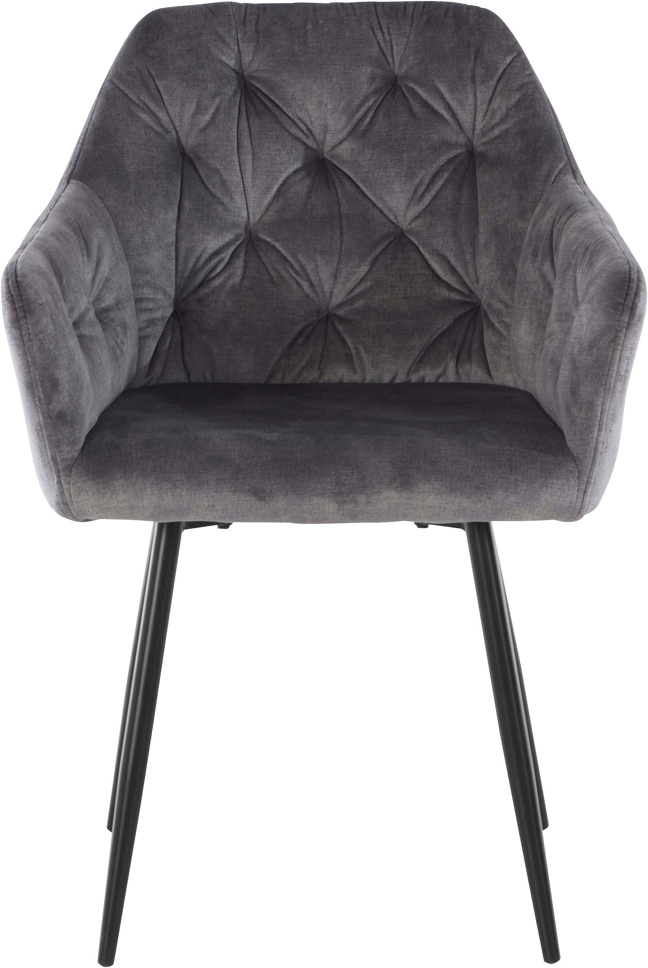 HELA Chaise de salle à manger »Kira Schalenstuhl Boho, Bestseller« (Set) 2 cuisArmlehnstuhl Samt oder Microfaser Bezug