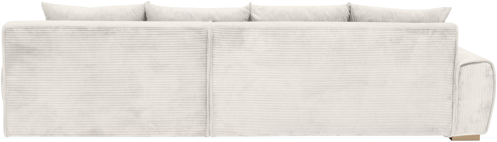 Home affaire Ecksofa »Katja L-Form, B: 325 cm« mit Bettfunktion, Bettkasten & 4 Zierkissen