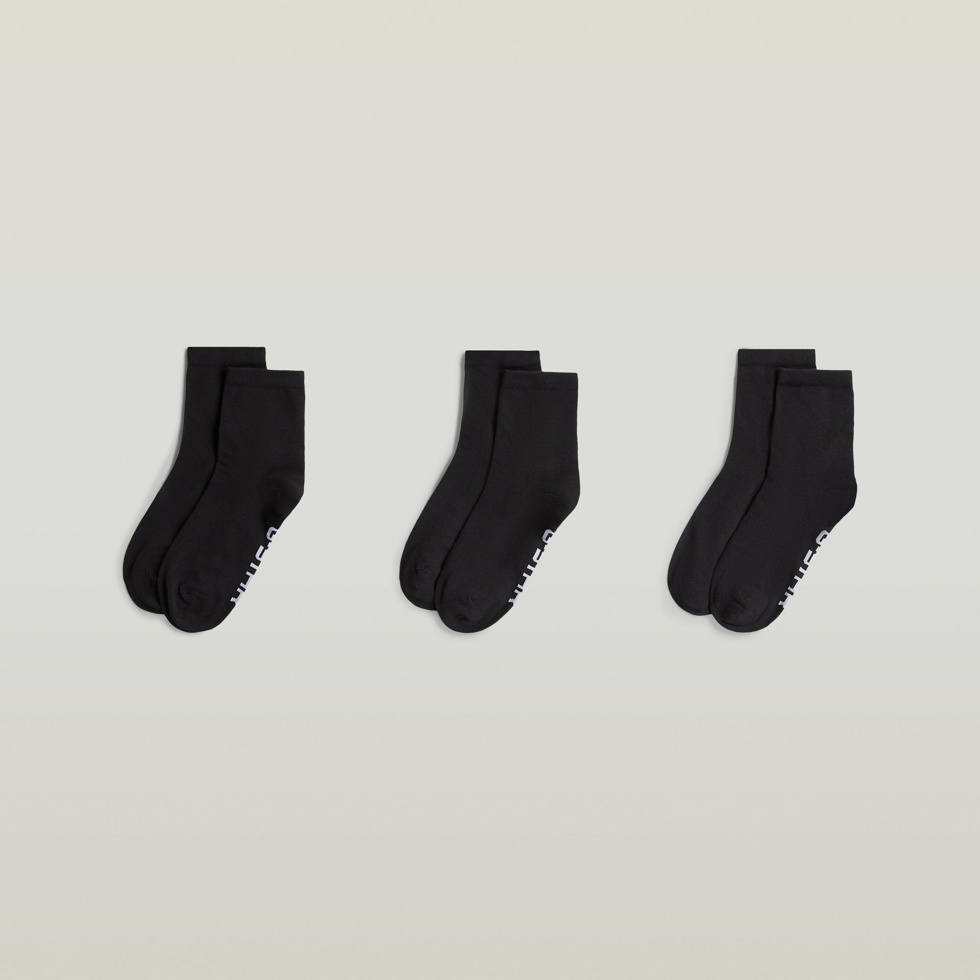 G-STAR Chaussettes courtes »SNOWFLAKE, 3 PACK ANKLET SOCKS« Packung, 3 Couple tlg. unifarben