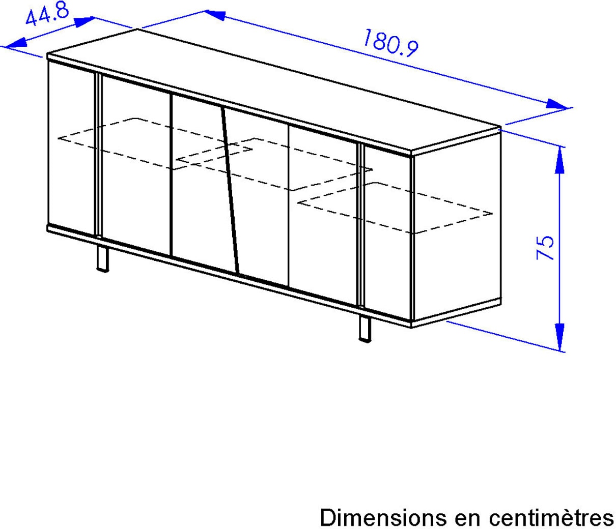 Gami Sideboard »SOLENA« Sideboard 3 Türen