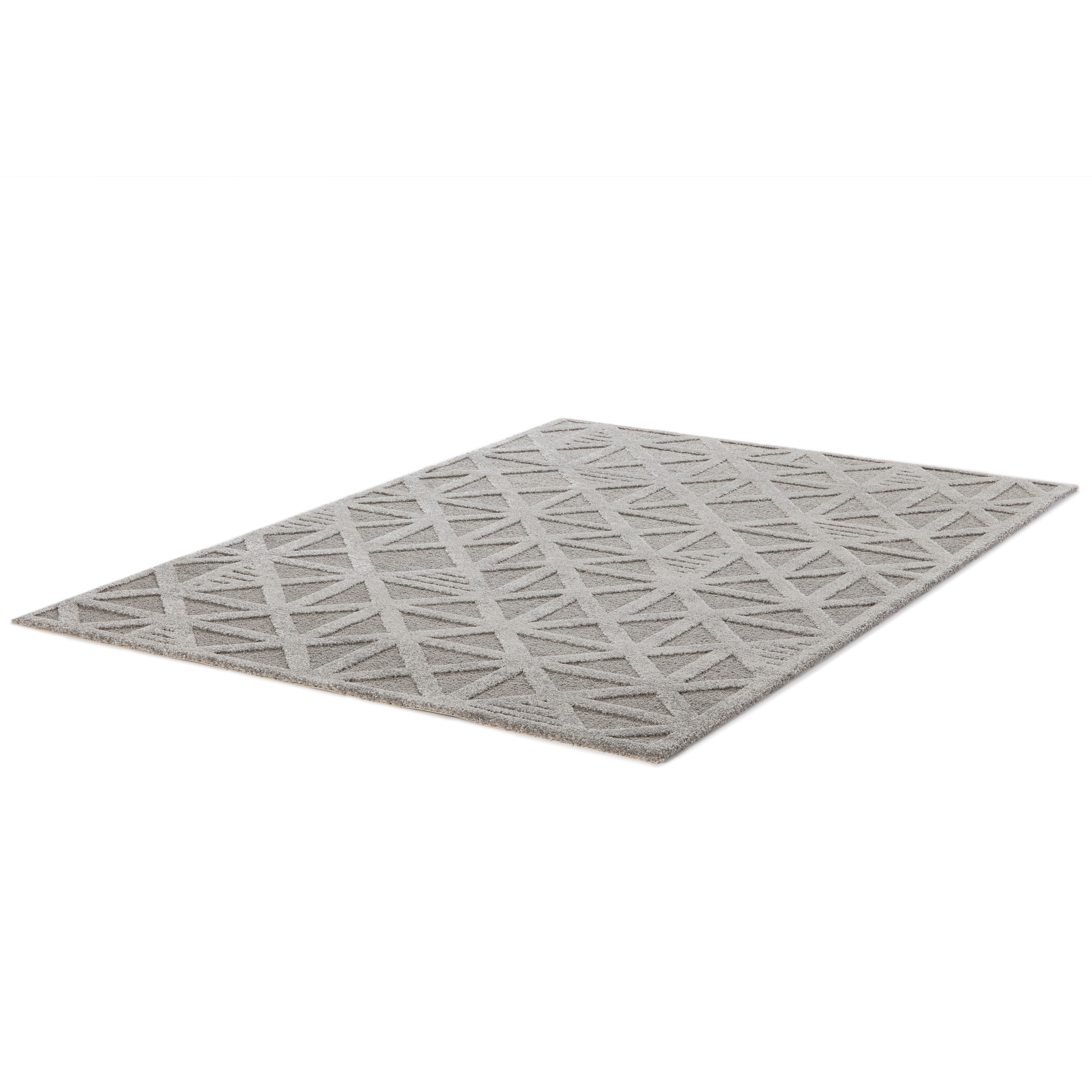Primaflor-Ideen in Textil Tapis »COSMO Geo, Made in Belgium« Rectangulaire 14 mm Höhe design moderne, effet haut-bas, poil doux