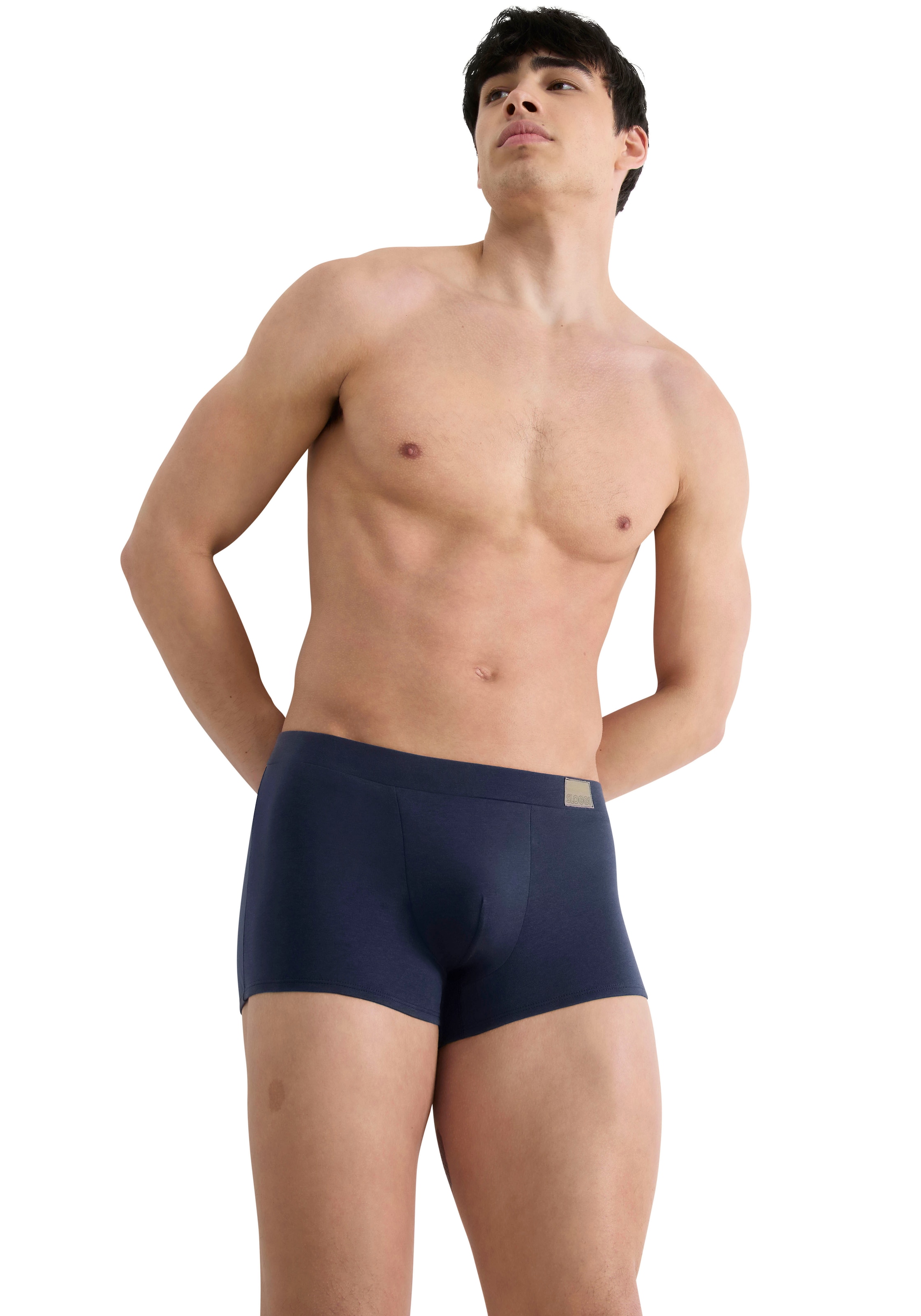 sloggi Hipster »Men GO Natural« 2er Pack,  Lässig, bequeme Basics, Baumwollmix, Soft-Bund, elastisch, weich