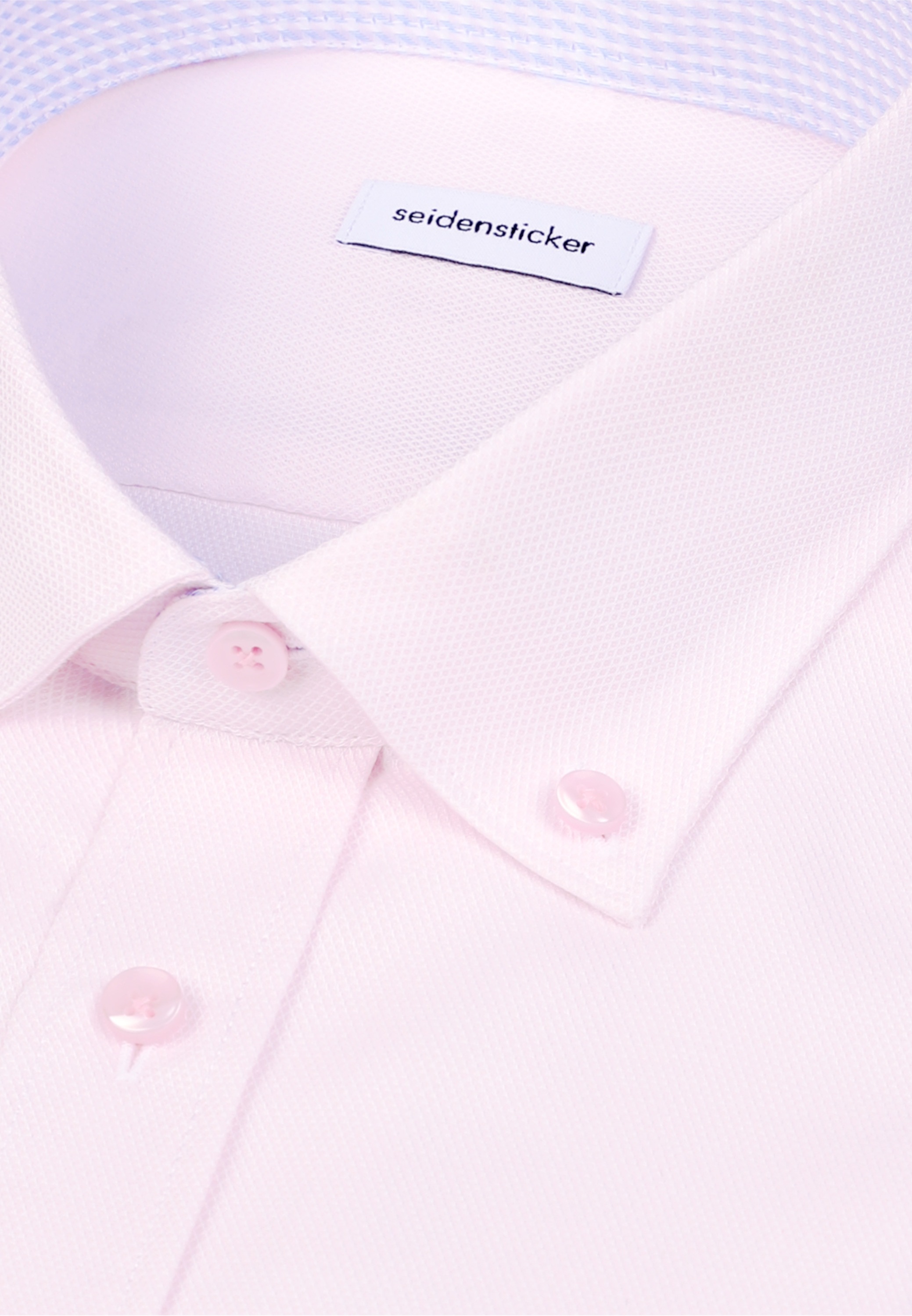 seidensticker Businesshemd »Schwarze Rose« Regular 1/2 Button-Down-Kragen Struktur