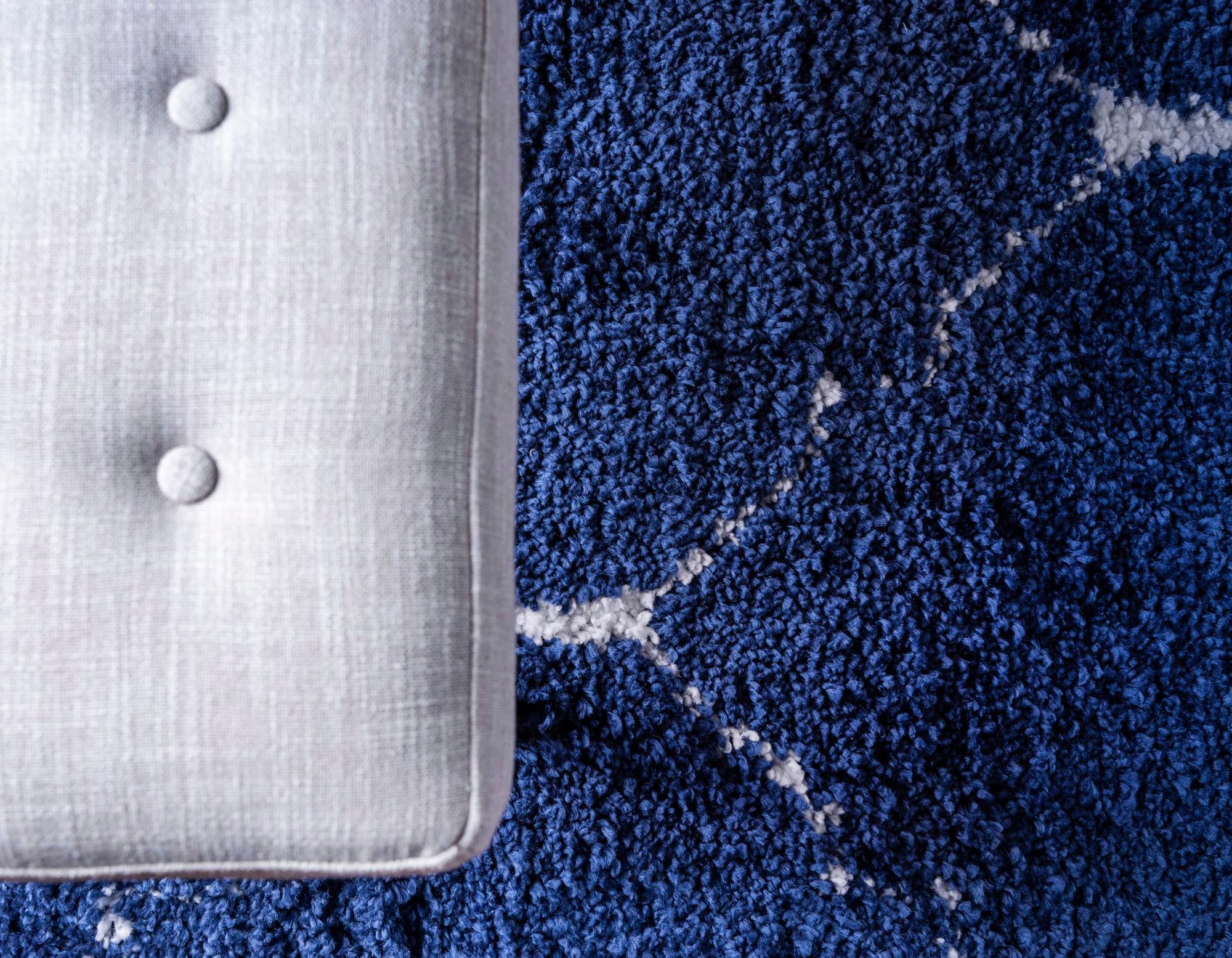 Myflair Möbel & Accessoires Tapis à poils longs »Temara Shag, LAGERRÄUMUNG!« Rectangulaire 51 mm Höhe gewebt, Rauten Design, weich & kuschelig