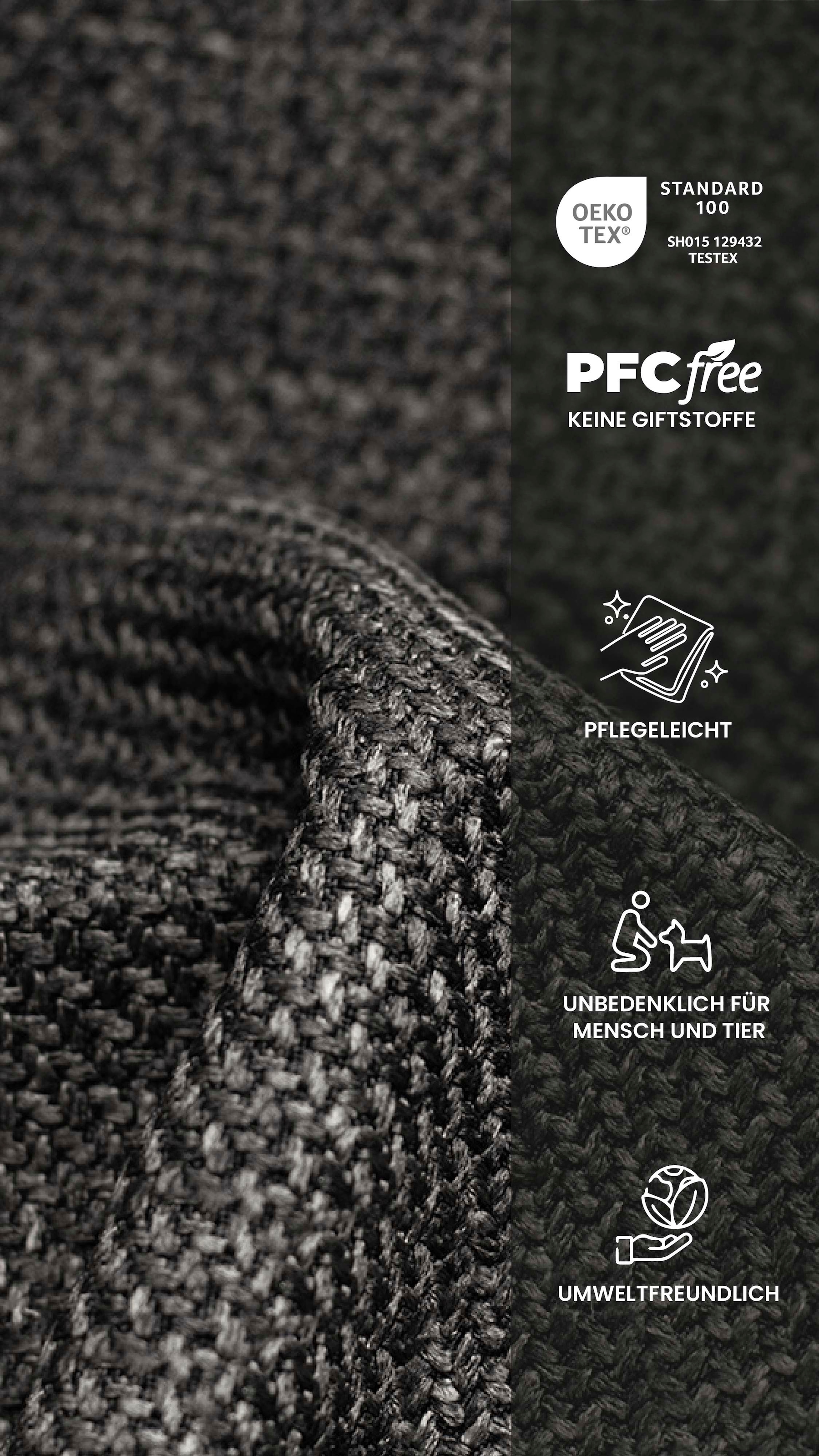 HELA Chaise à 4 pieds »STADE« (Set) 2 cuis360° drehbar,Massivholz 4-Fuss,Armlehnen,Ausschnitt im Rücken