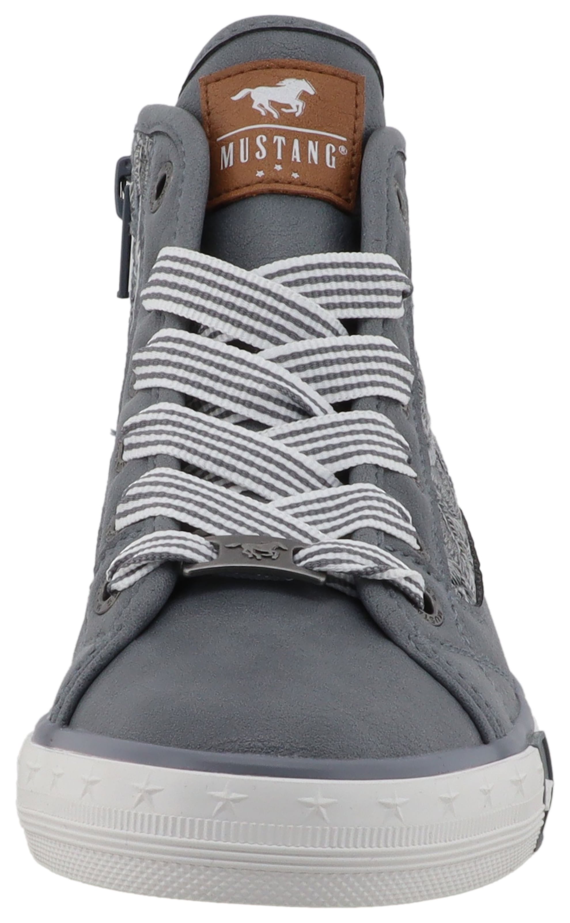 Mustang Shoes Sneakers »Gaspare«  Bottines à lacets, chaussure de loisirs avec jolie broderie florale