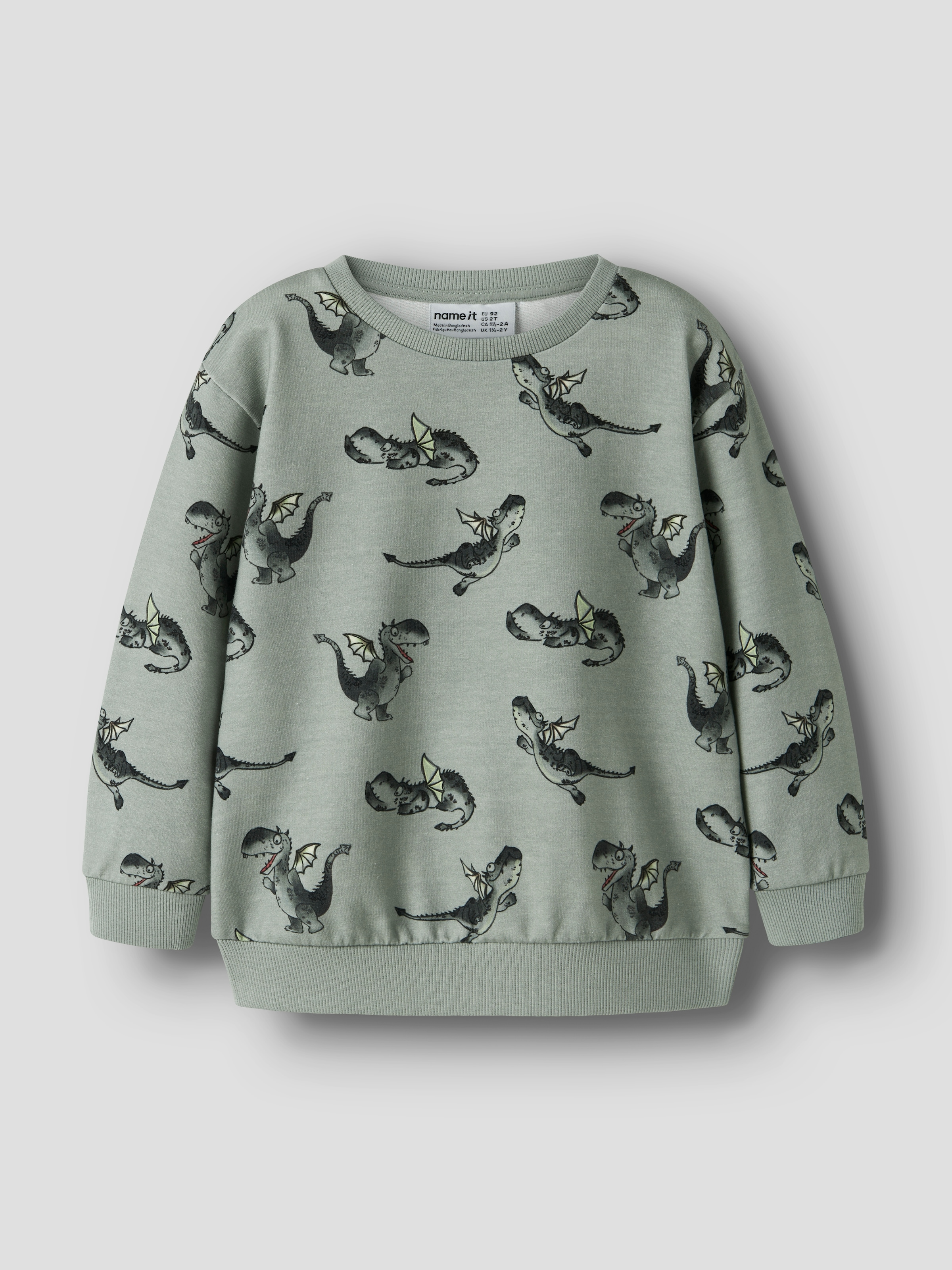 Name It Sweat-shirt »NMMKASSE LS NREG SWEAT UNB«, Baumwollmischung, regular fit
