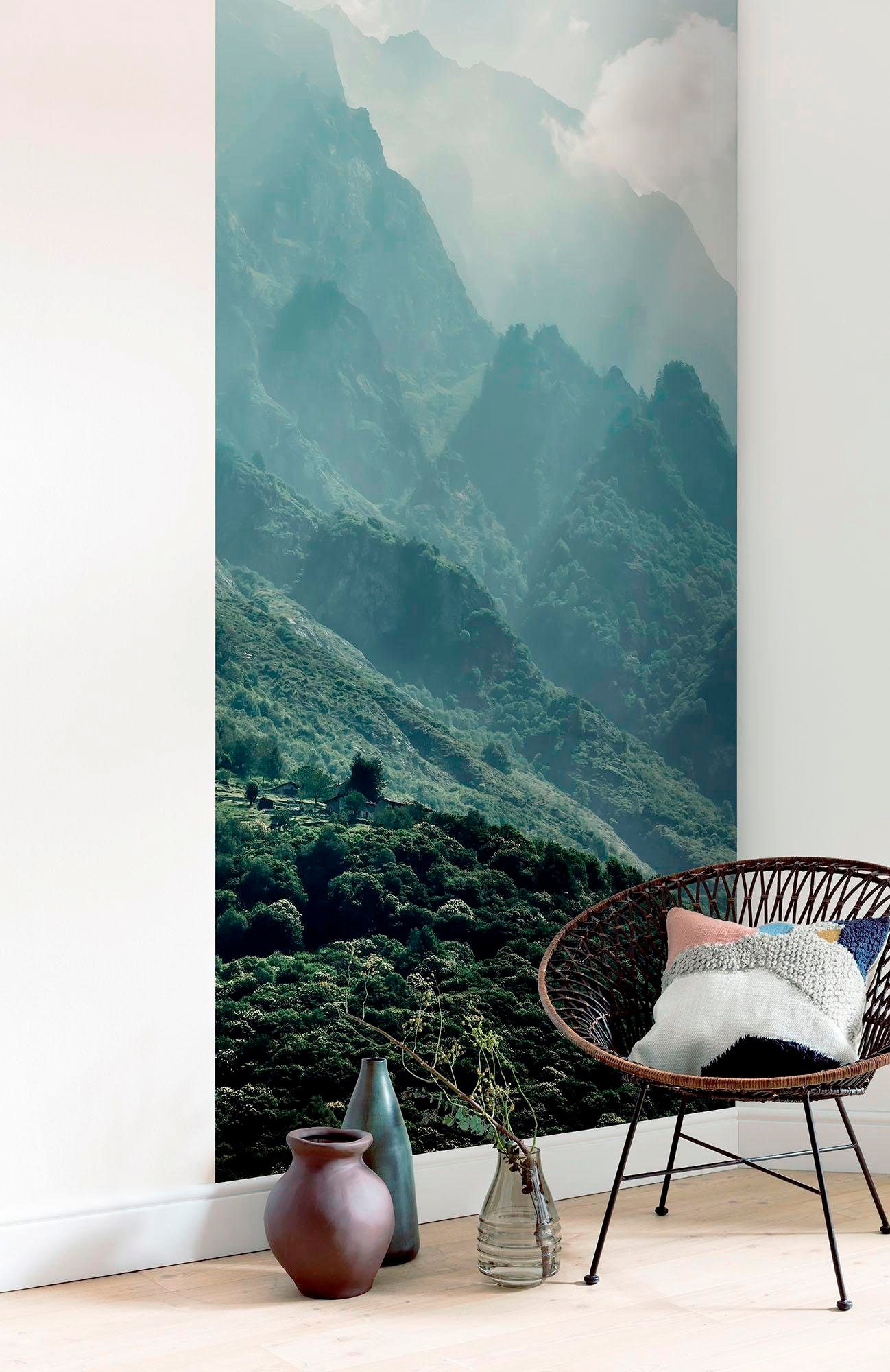 Komar Papier peint intissé »Digitaldruck Vlies -  The Summit Panel - Grösse 100 x 250 cm« imprimé Wohnzimmer, Schlafzimmer